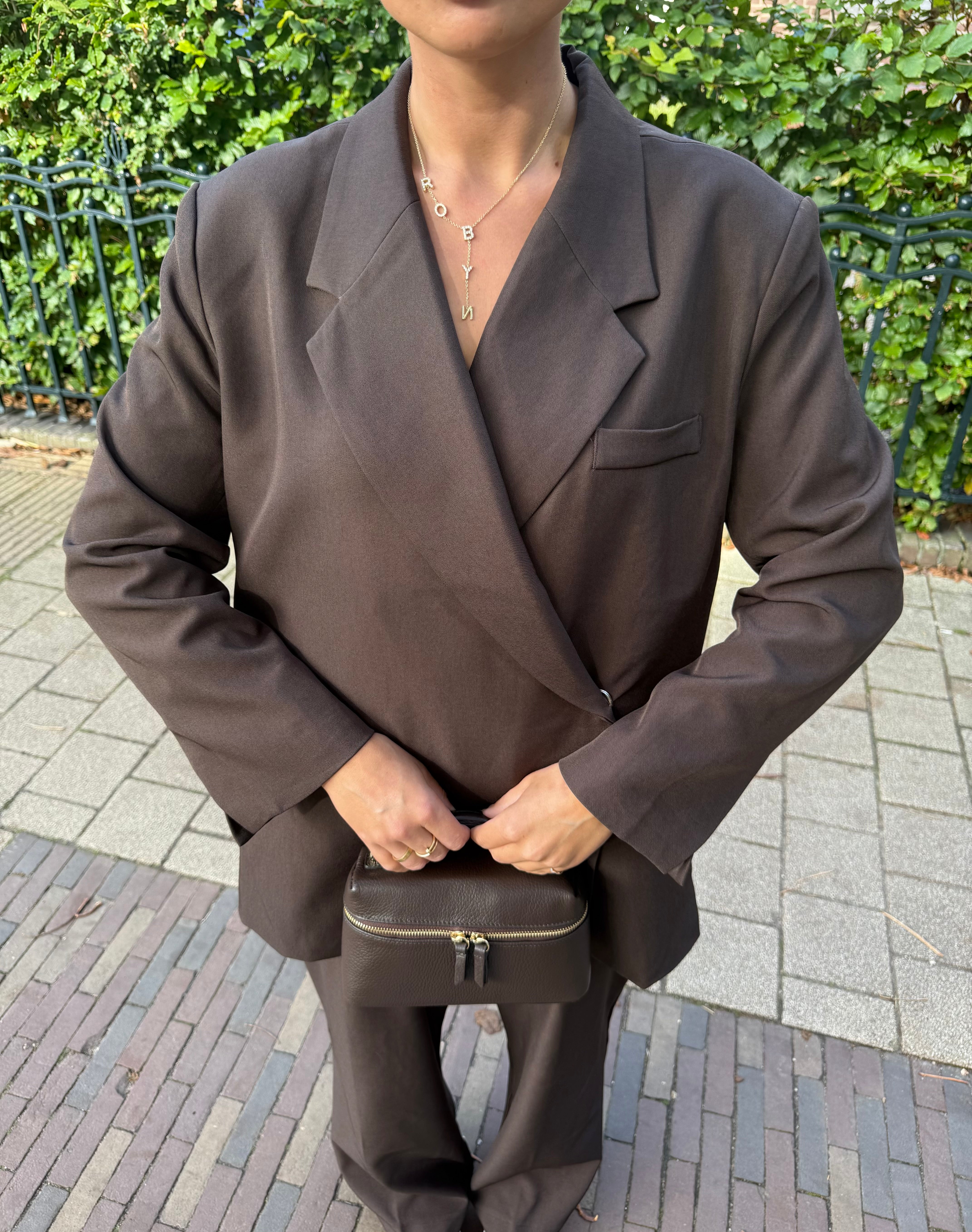 Oversized Blazer Bruin | Jisca