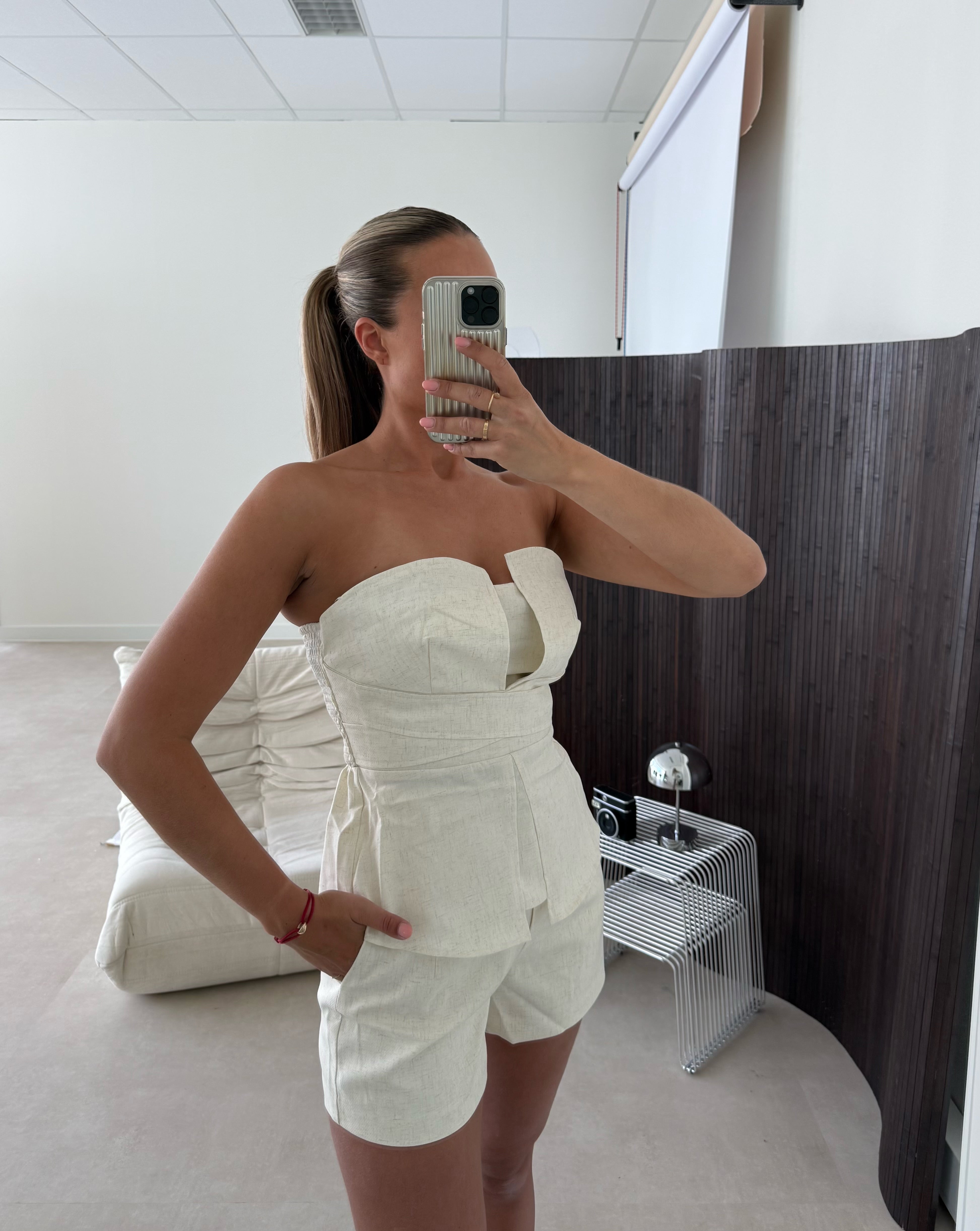 Linnen Look Summer Set Crème | Lina