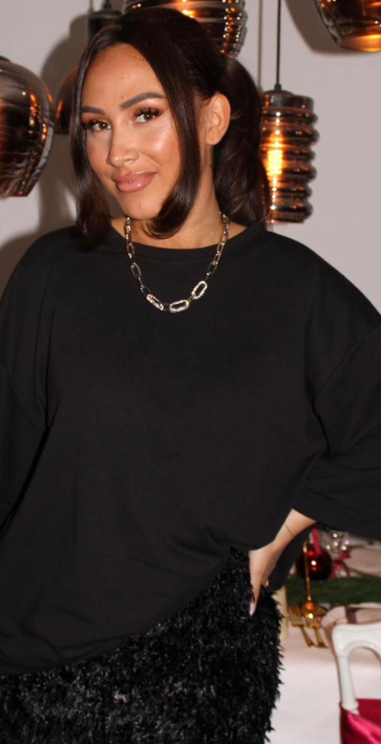 Chain Ketting Met Strass Silver