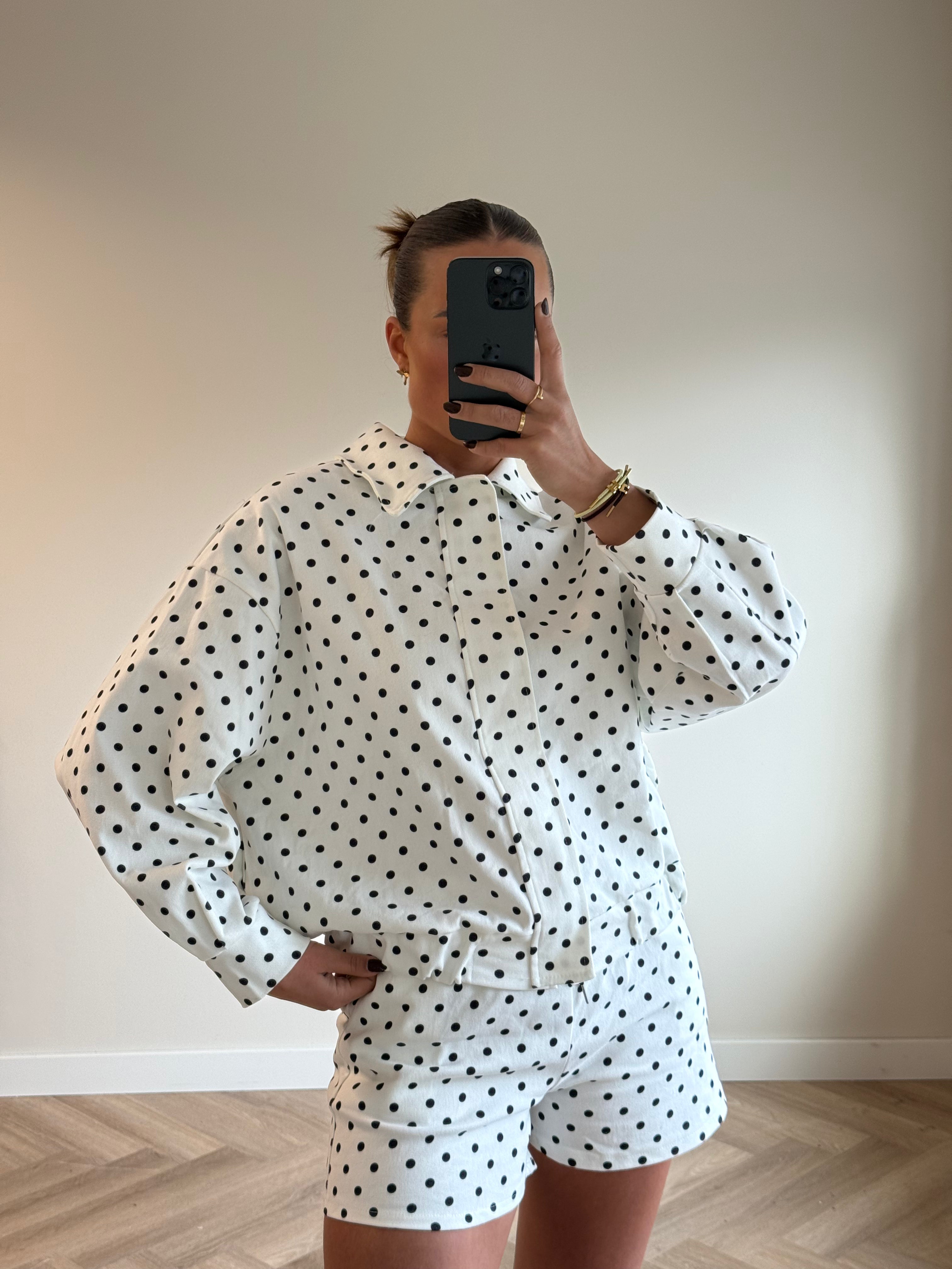 Polkadot Set Wit Zwart | Peggy