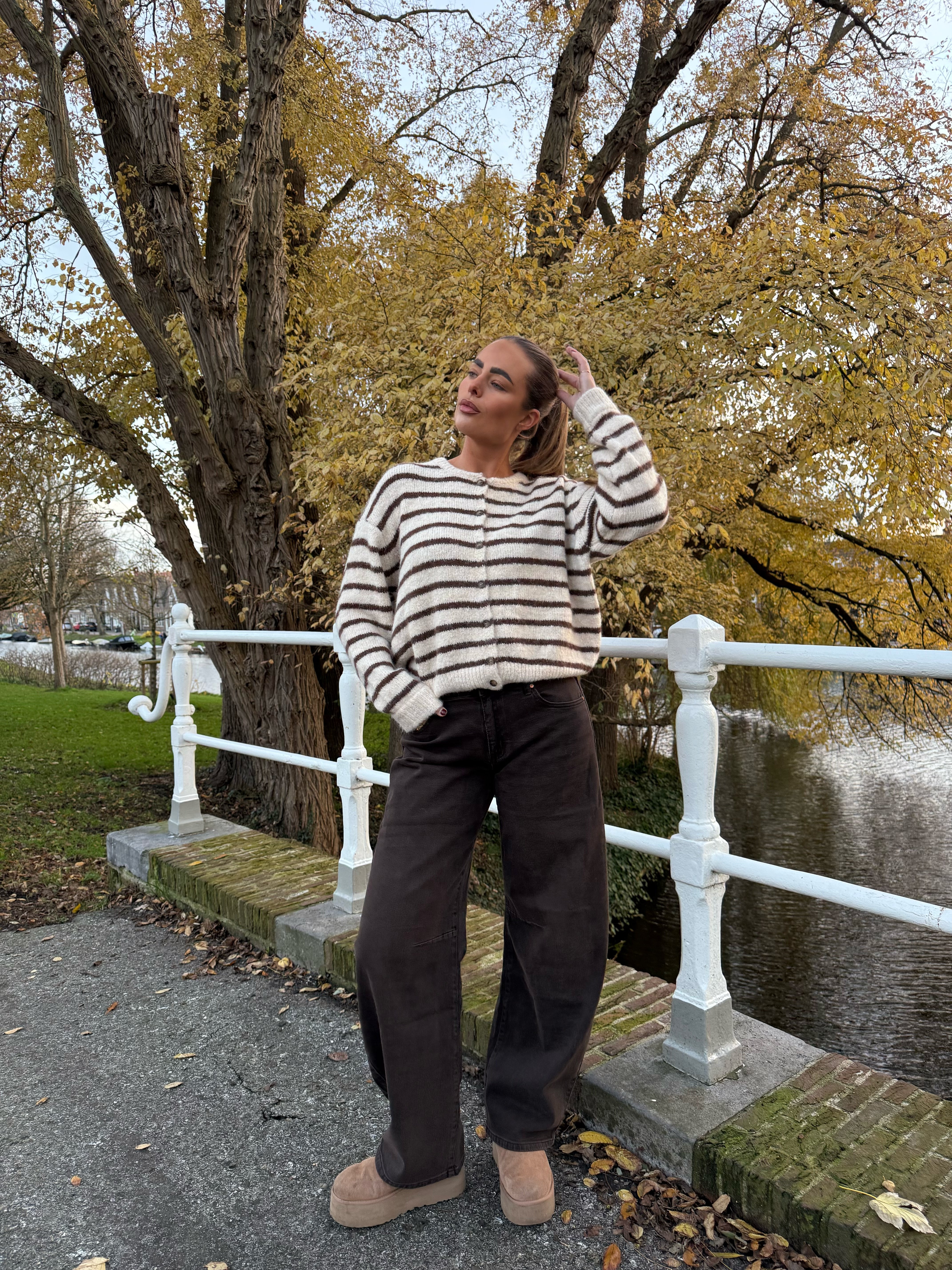 Queen Hearts Balloon Jeans Bruin