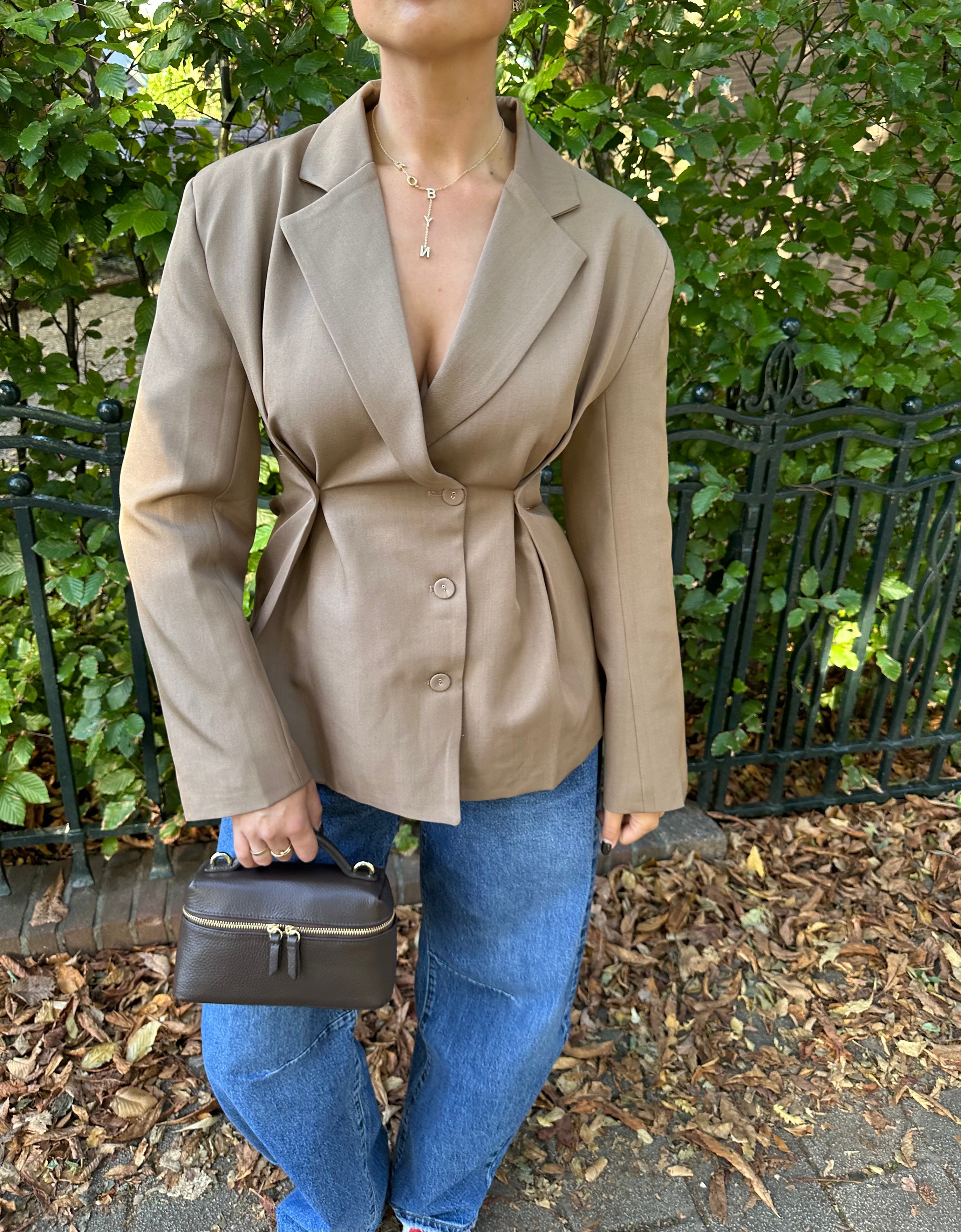 Getailleerde Blazer Knoopjes Camel | Liv