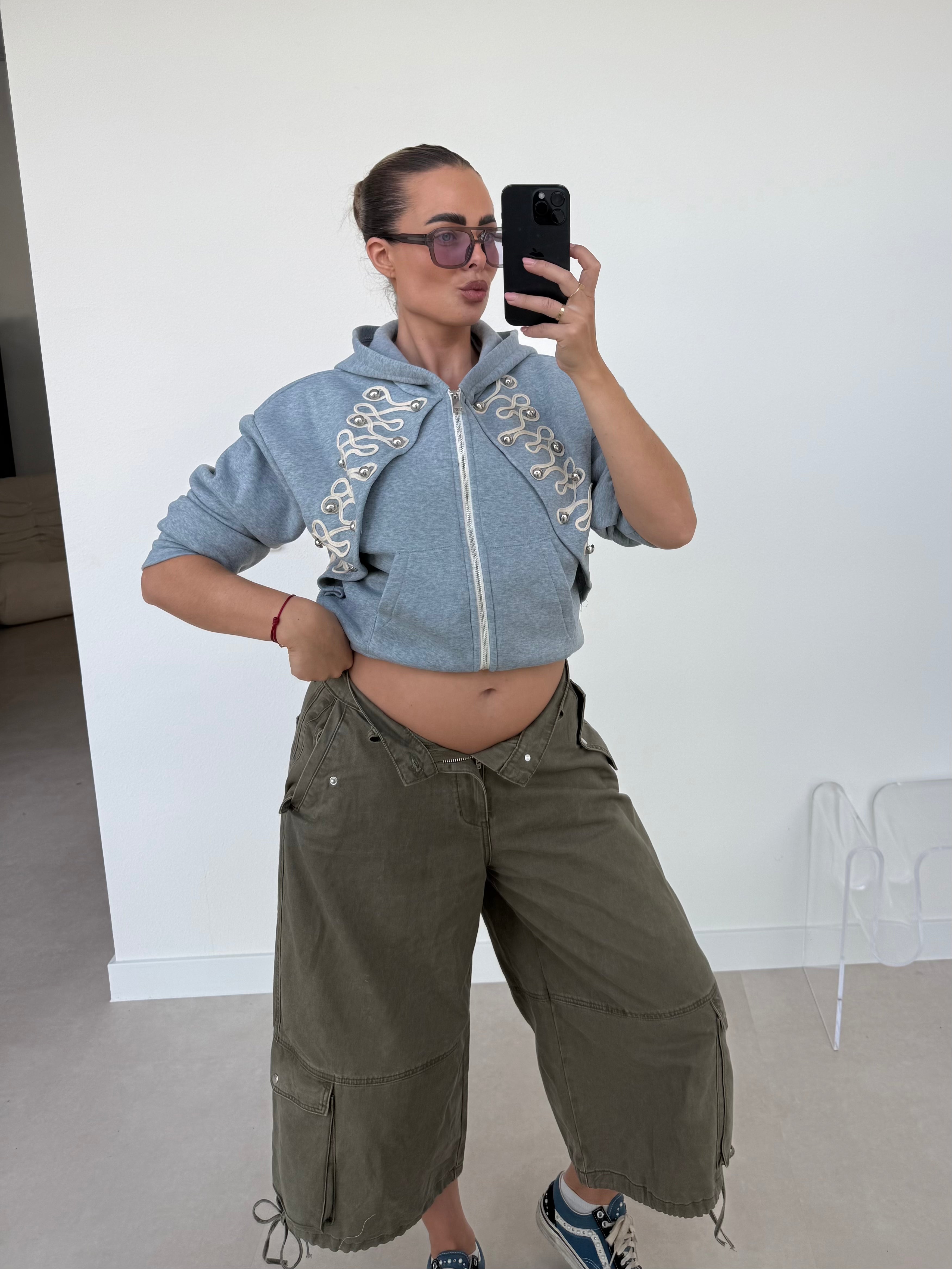 Silver Muse Zipper Grijs | Solène