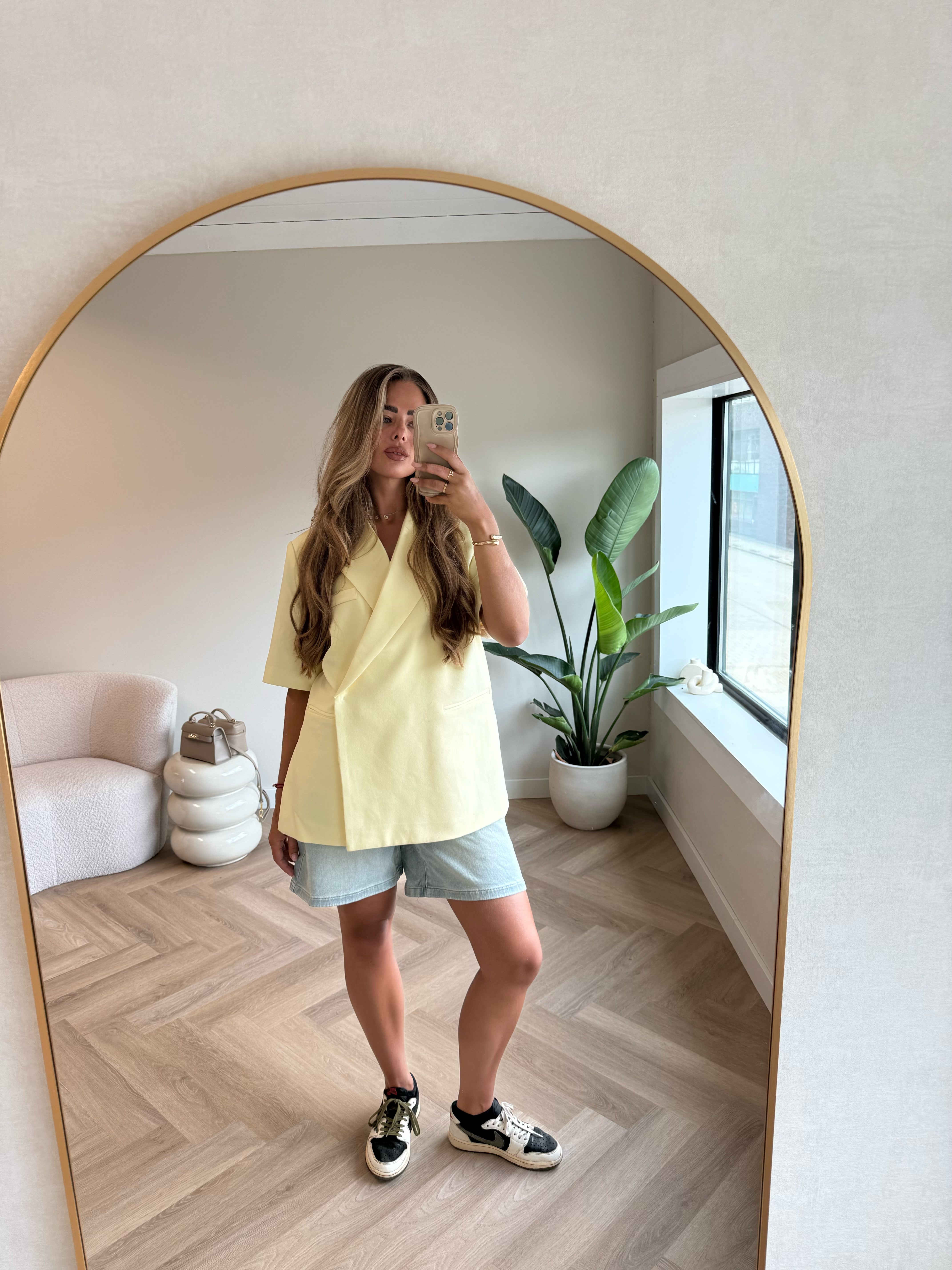 Denim Jort Stretch Licht Blauw | Bo