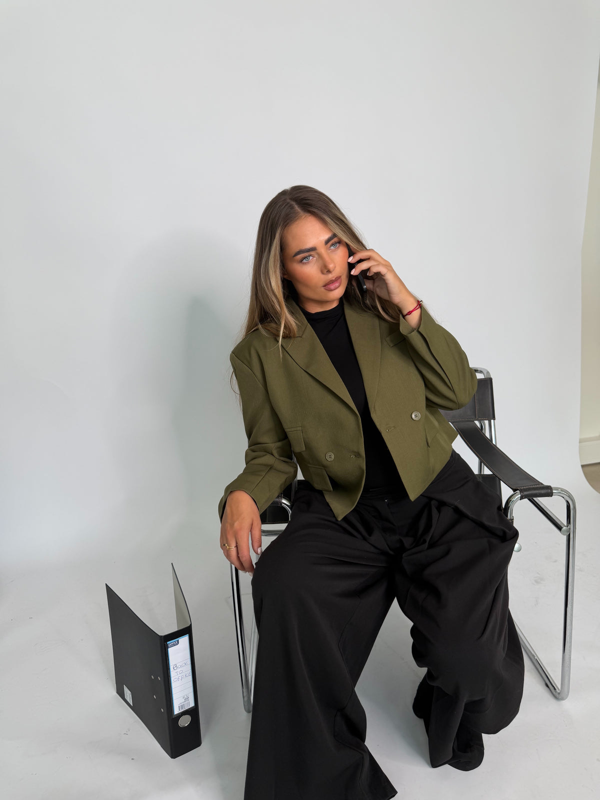 Ambika Blazer Army Groen