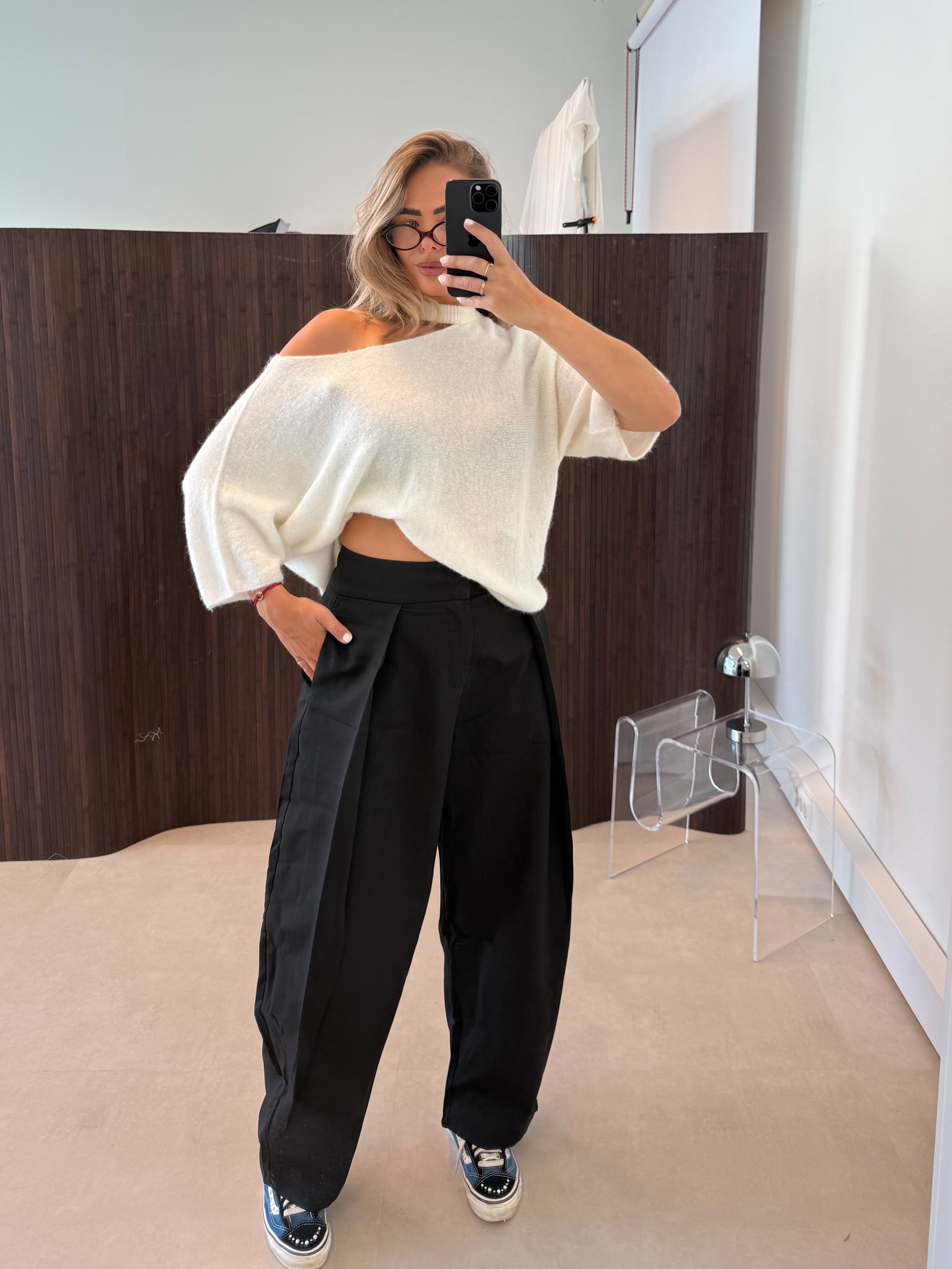 Balloon Pantalon Zwart