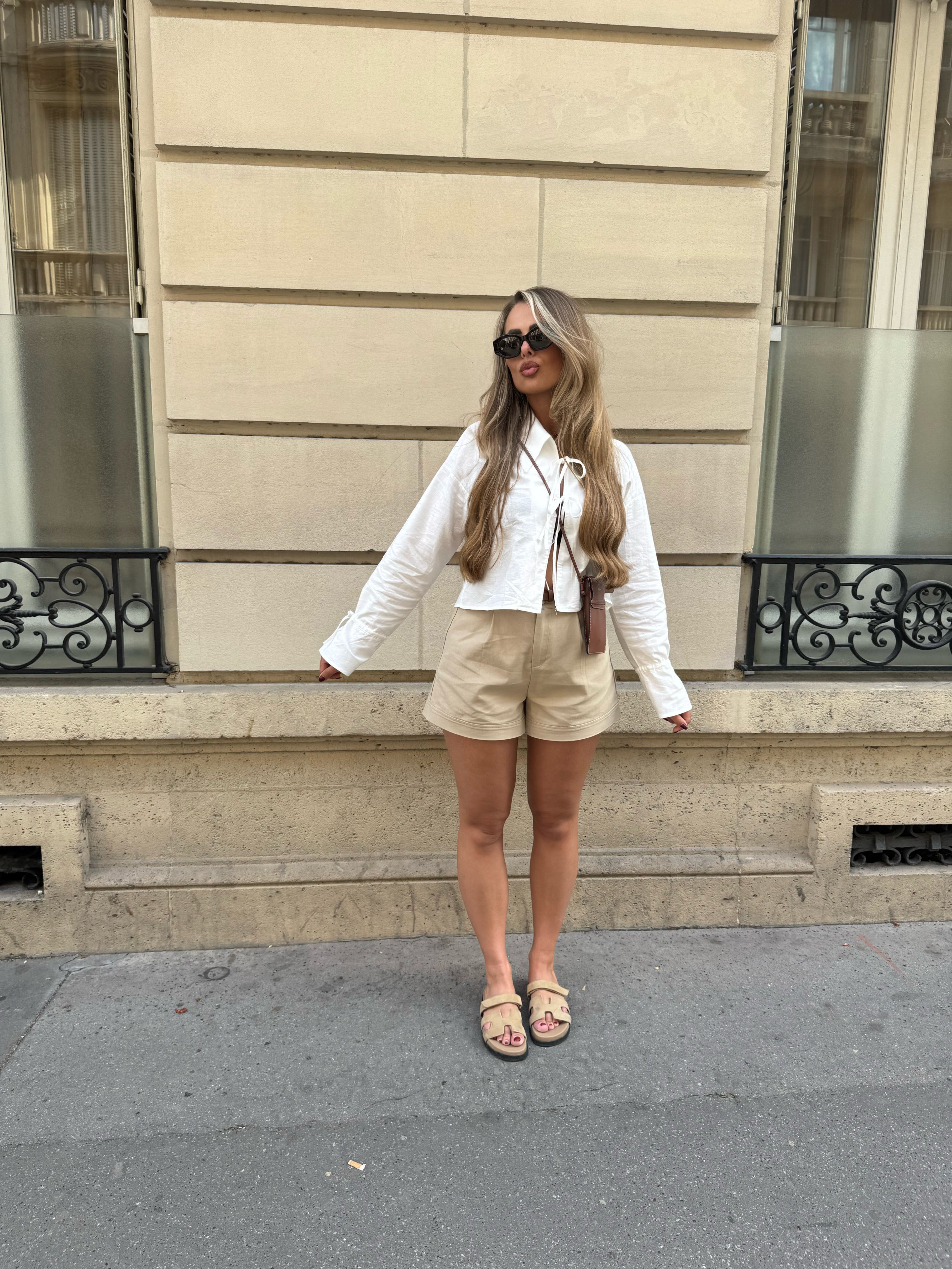 Kort Broekje Met Riem Beige | Juul