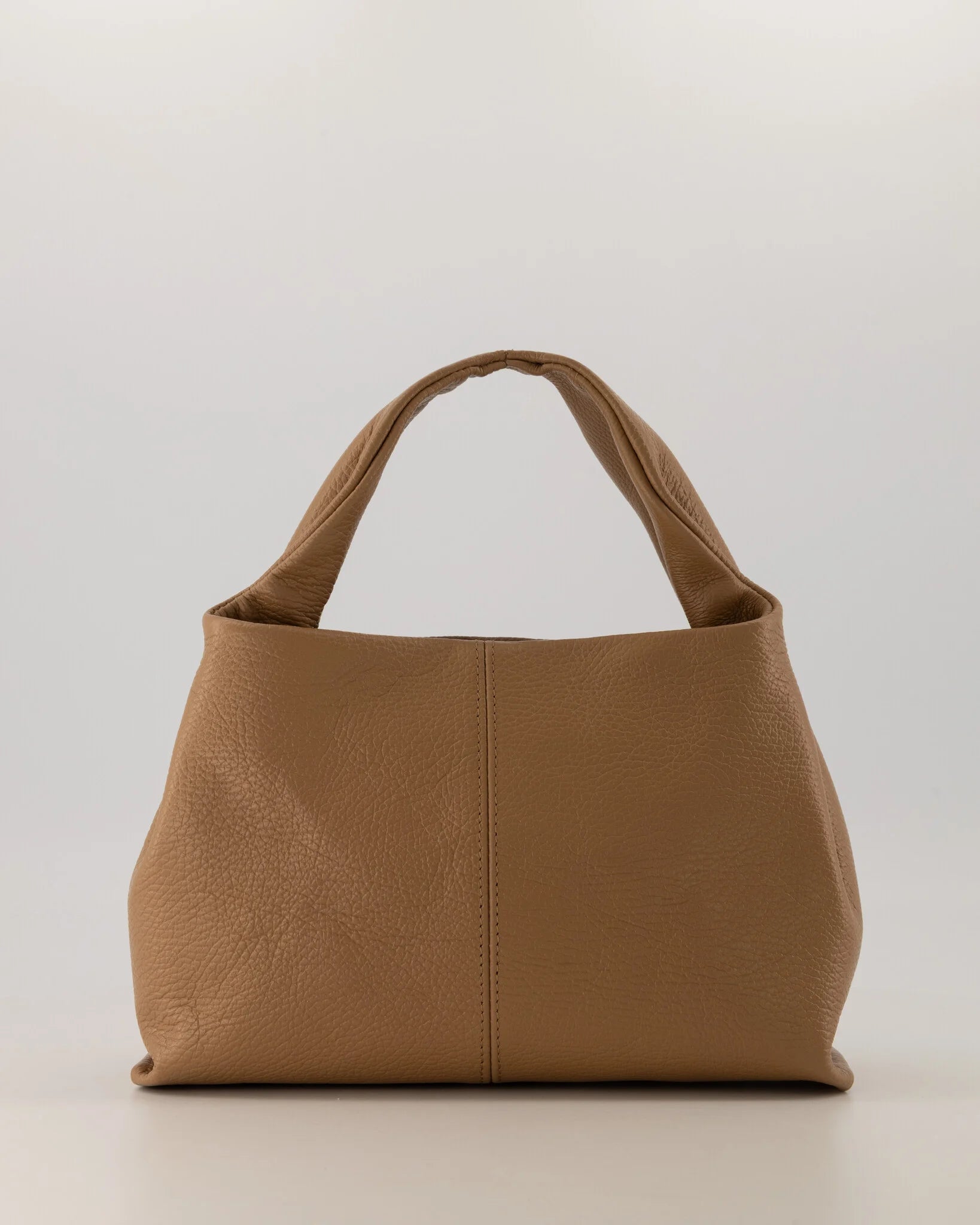 Leren Damestas Met Hengsel Camel | Polly