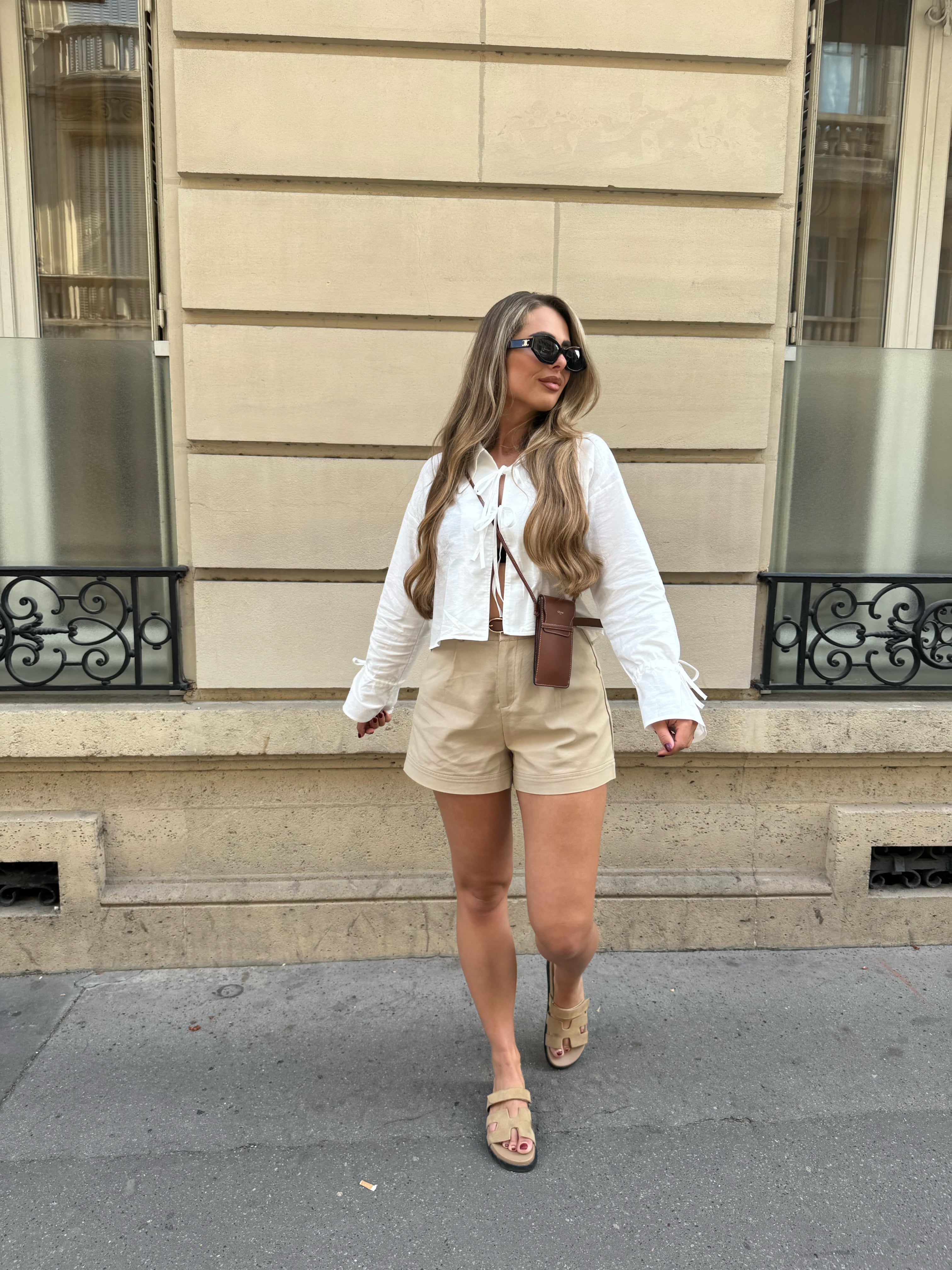 Blouse Strikjes Wit | Emily