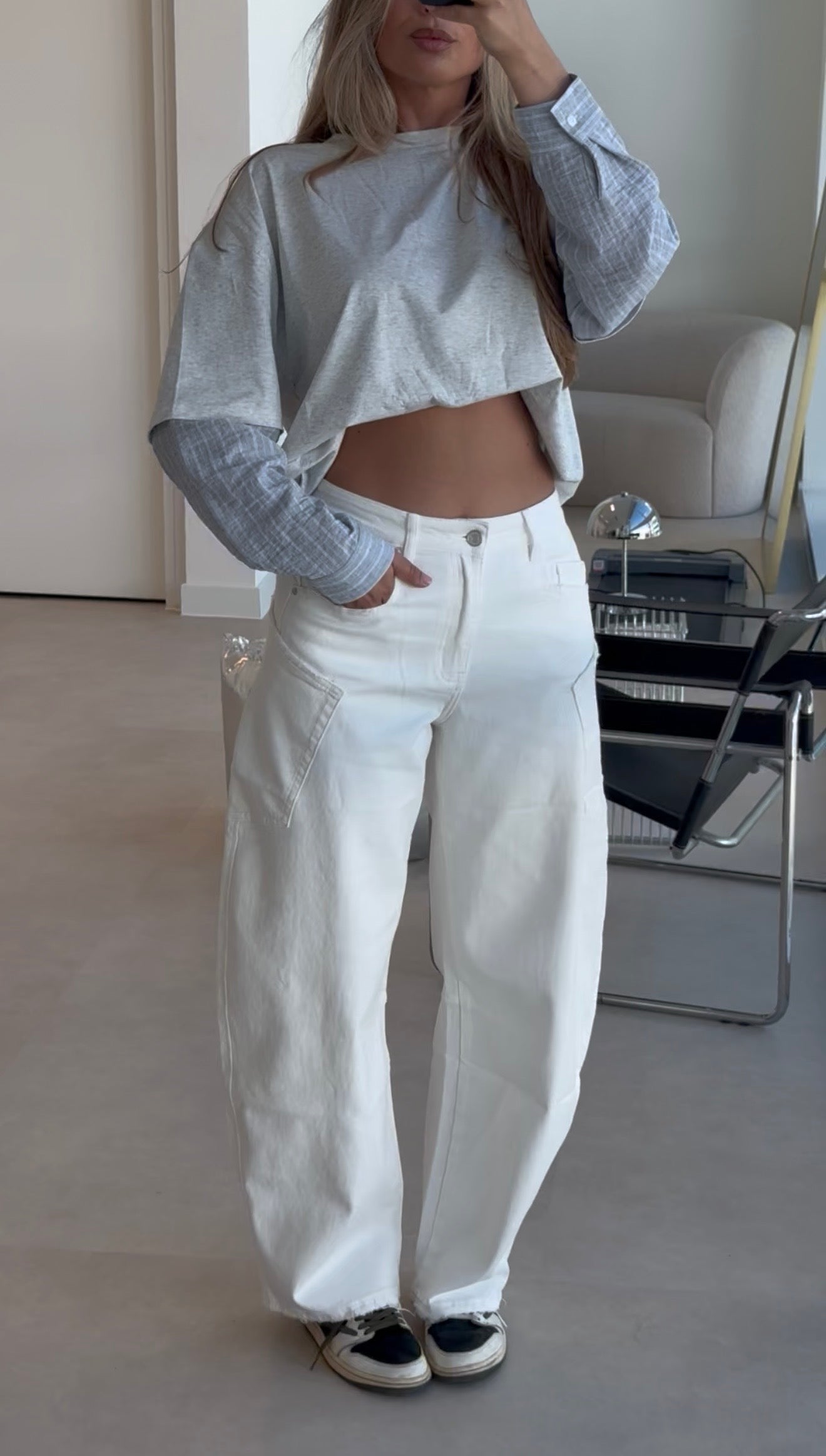 Queen Hearts Balloon Jeans Stretch Wit | Mae