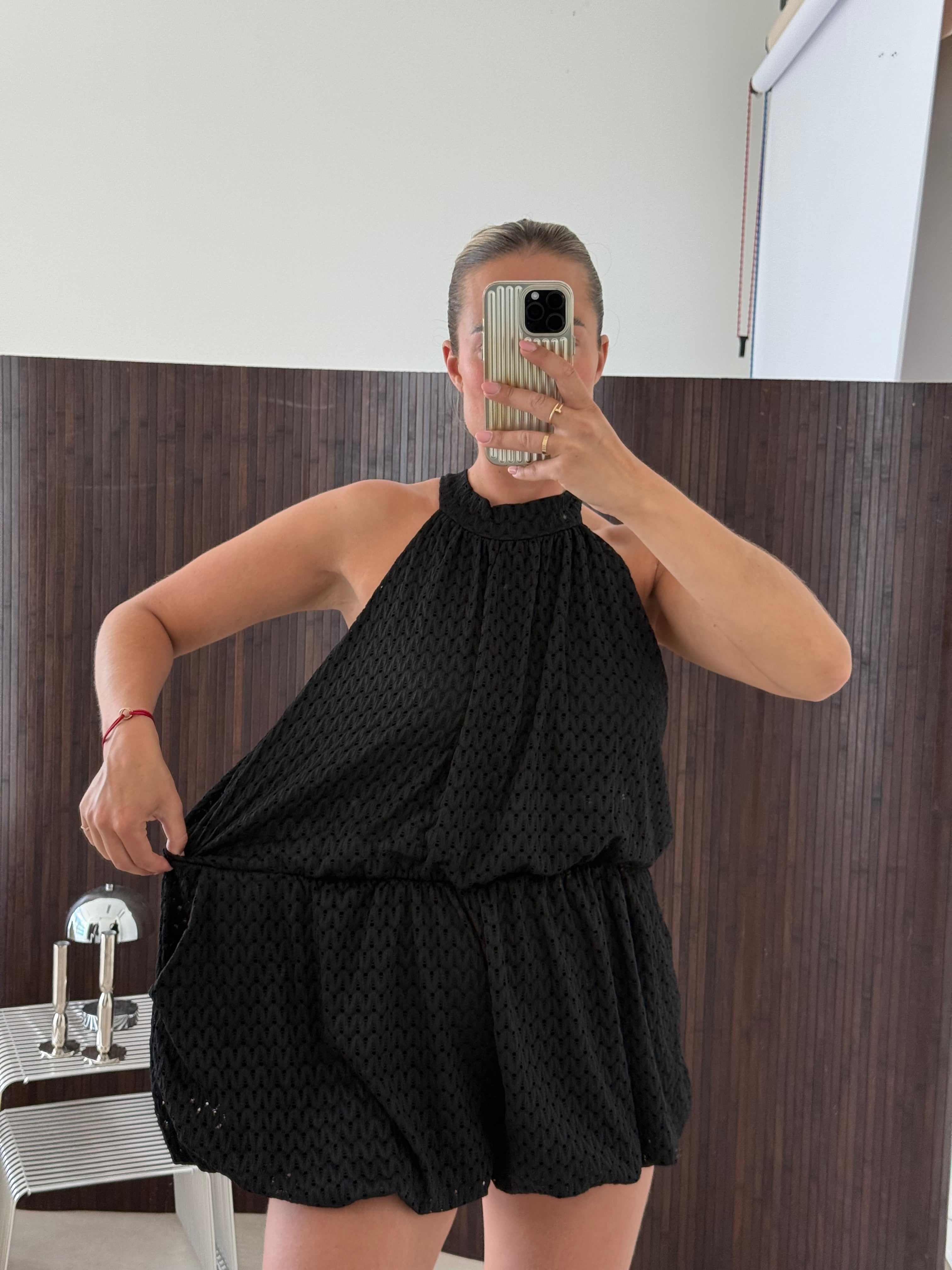 Beach Playsuit Zwart
