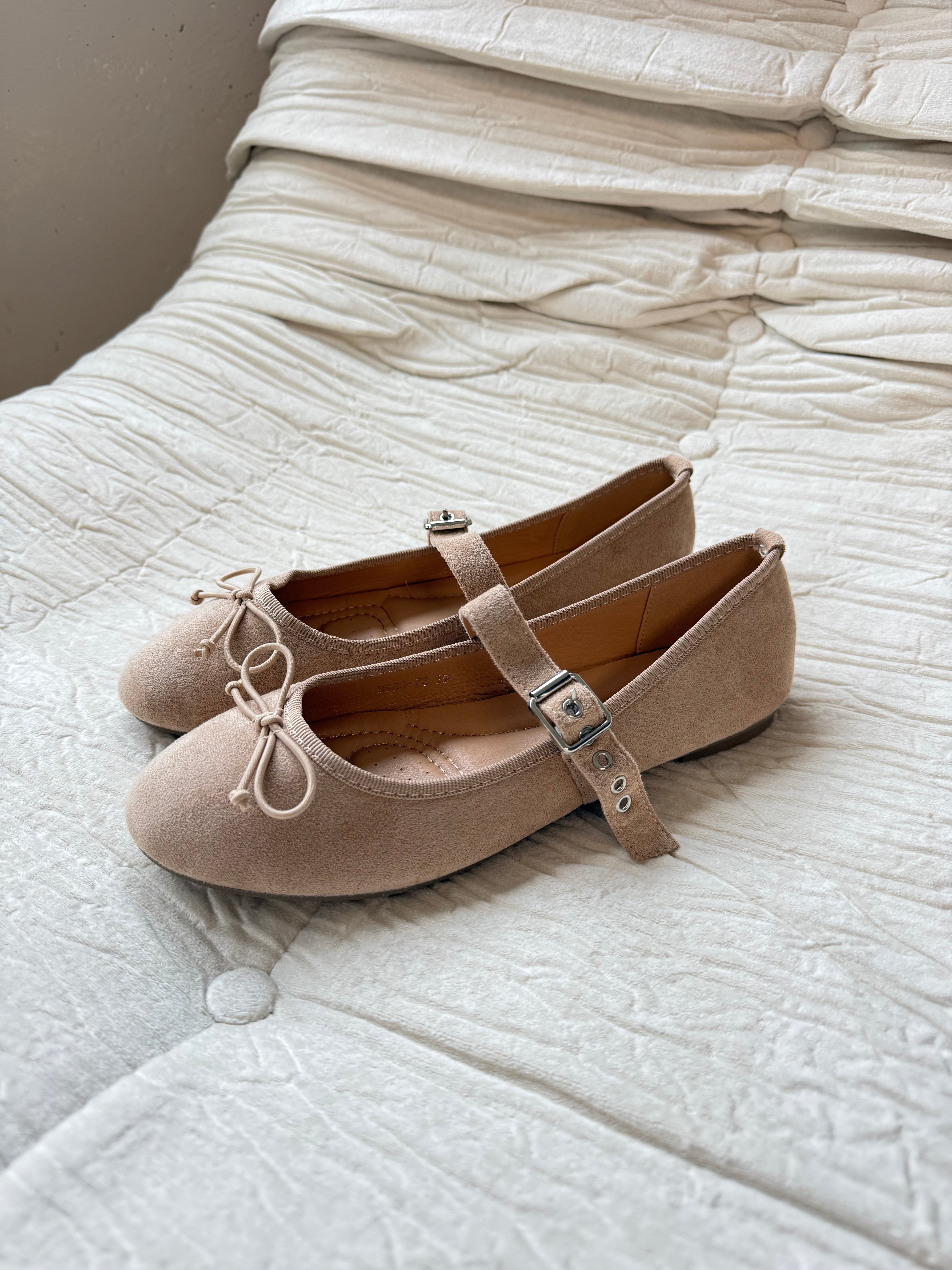 Ballerina met Strikje | Zandkleurig