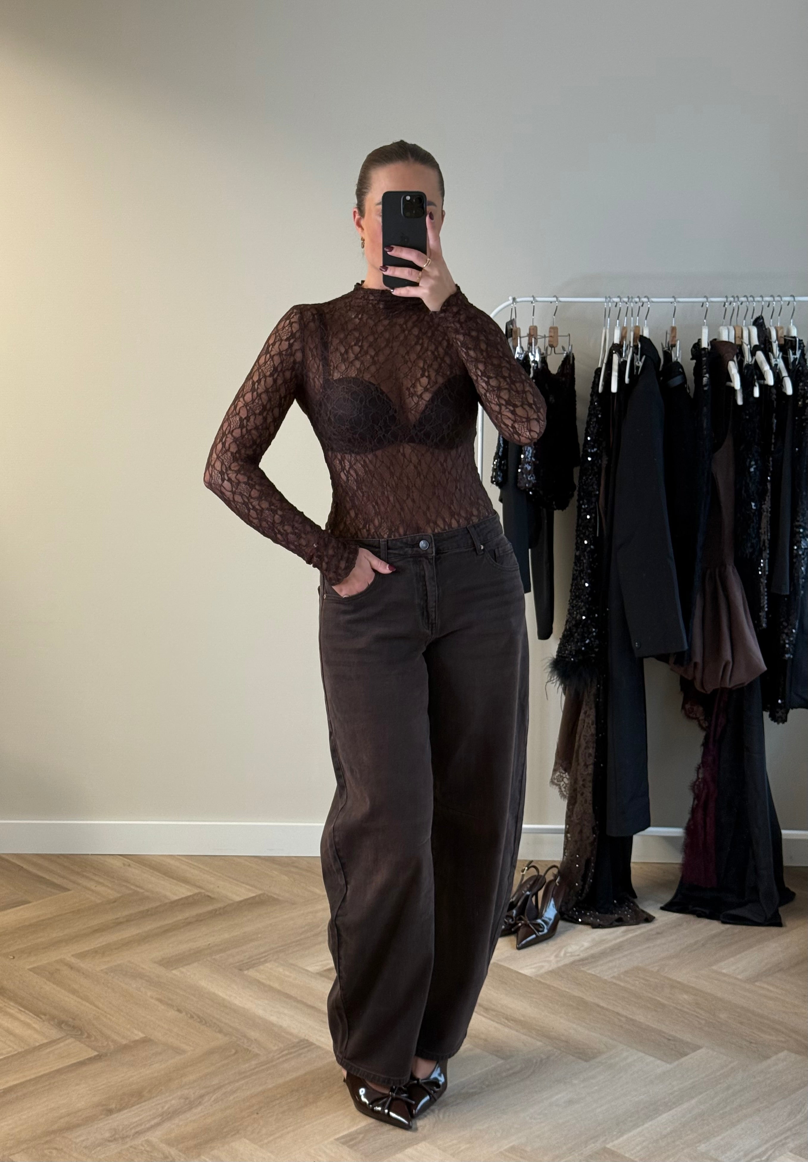 Kanten Top Bruin | Lynn