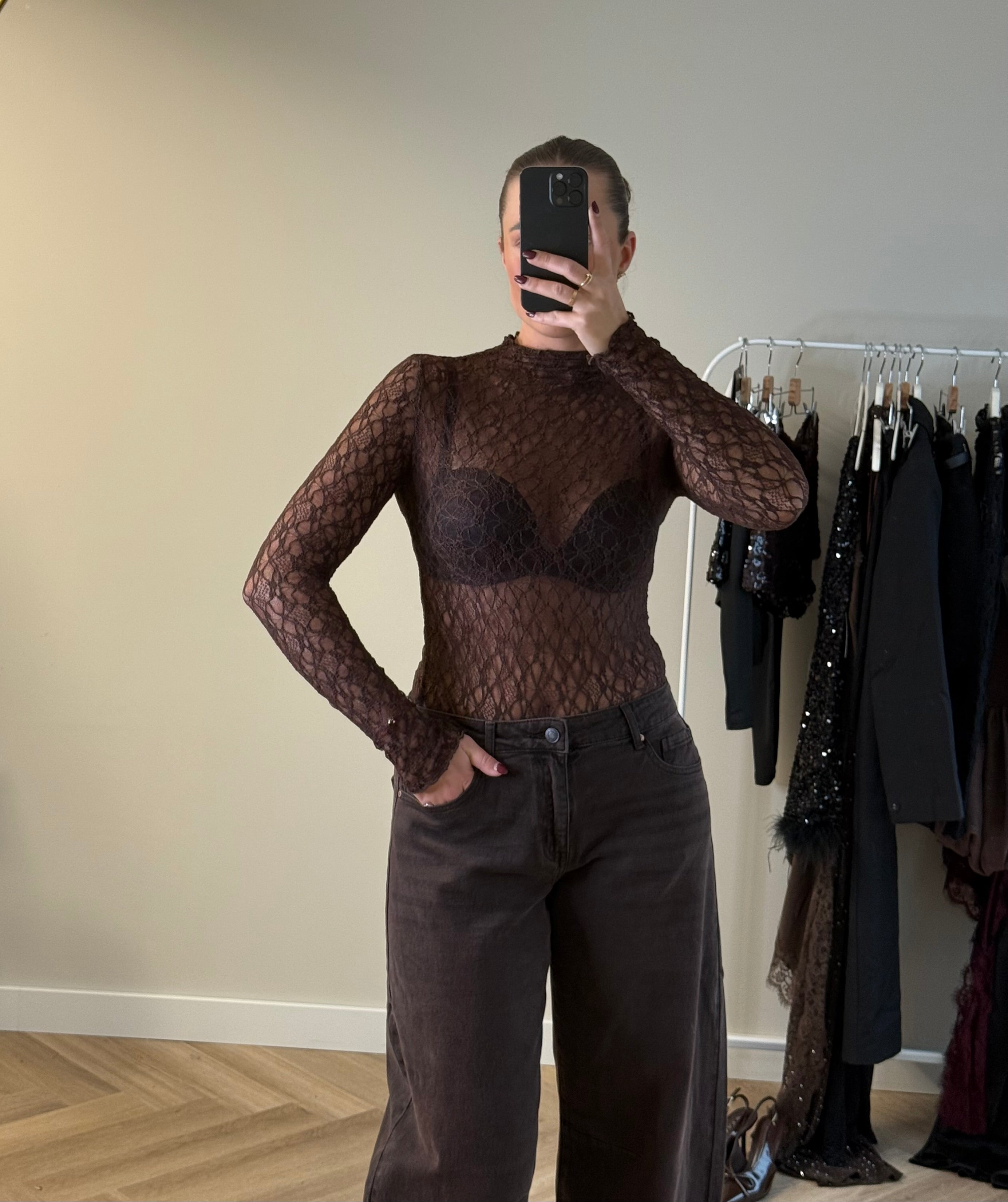 Kanten Top Bruin | Lynn