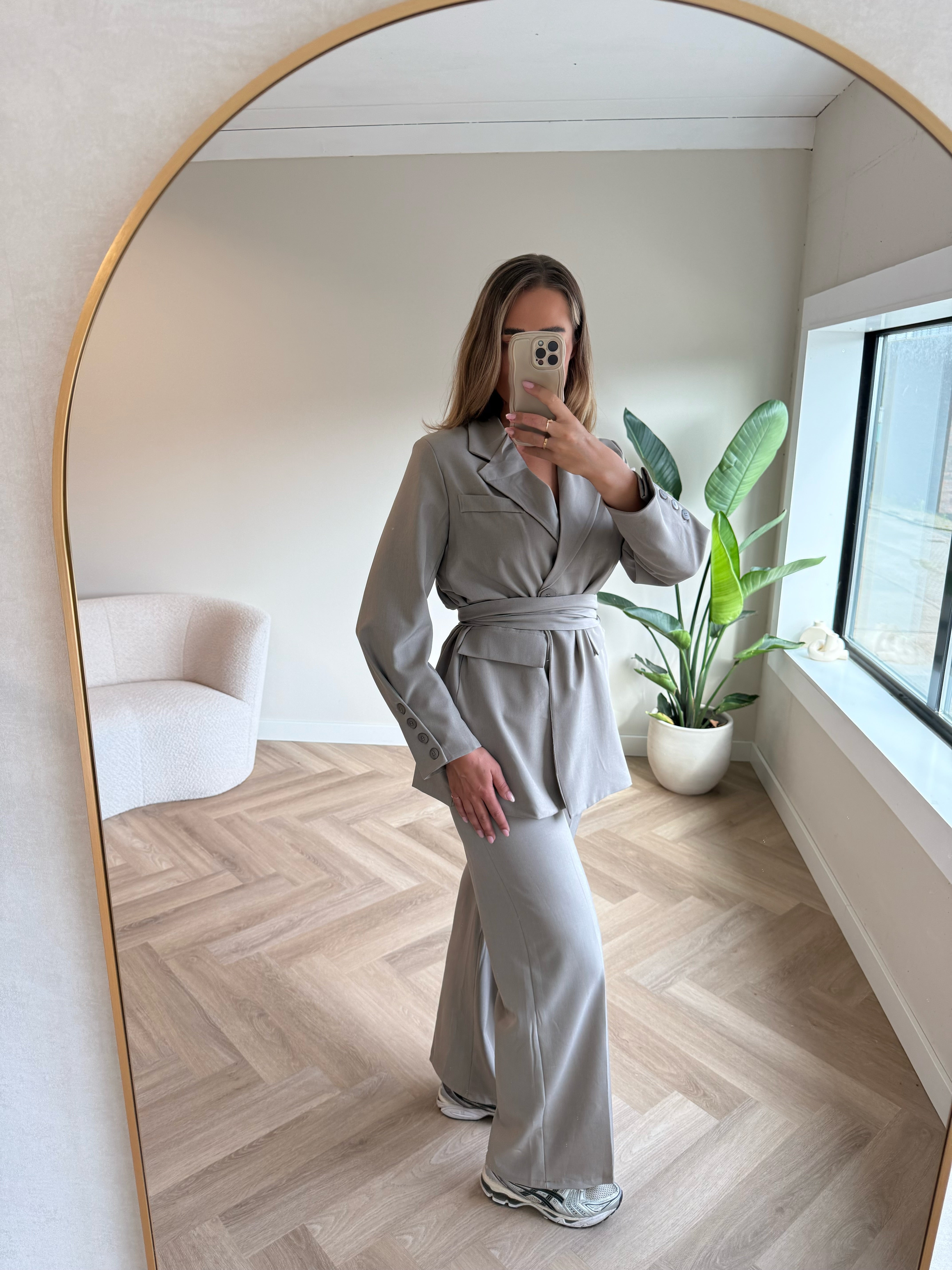 Two Piece Set Blazer Taupe | Noé