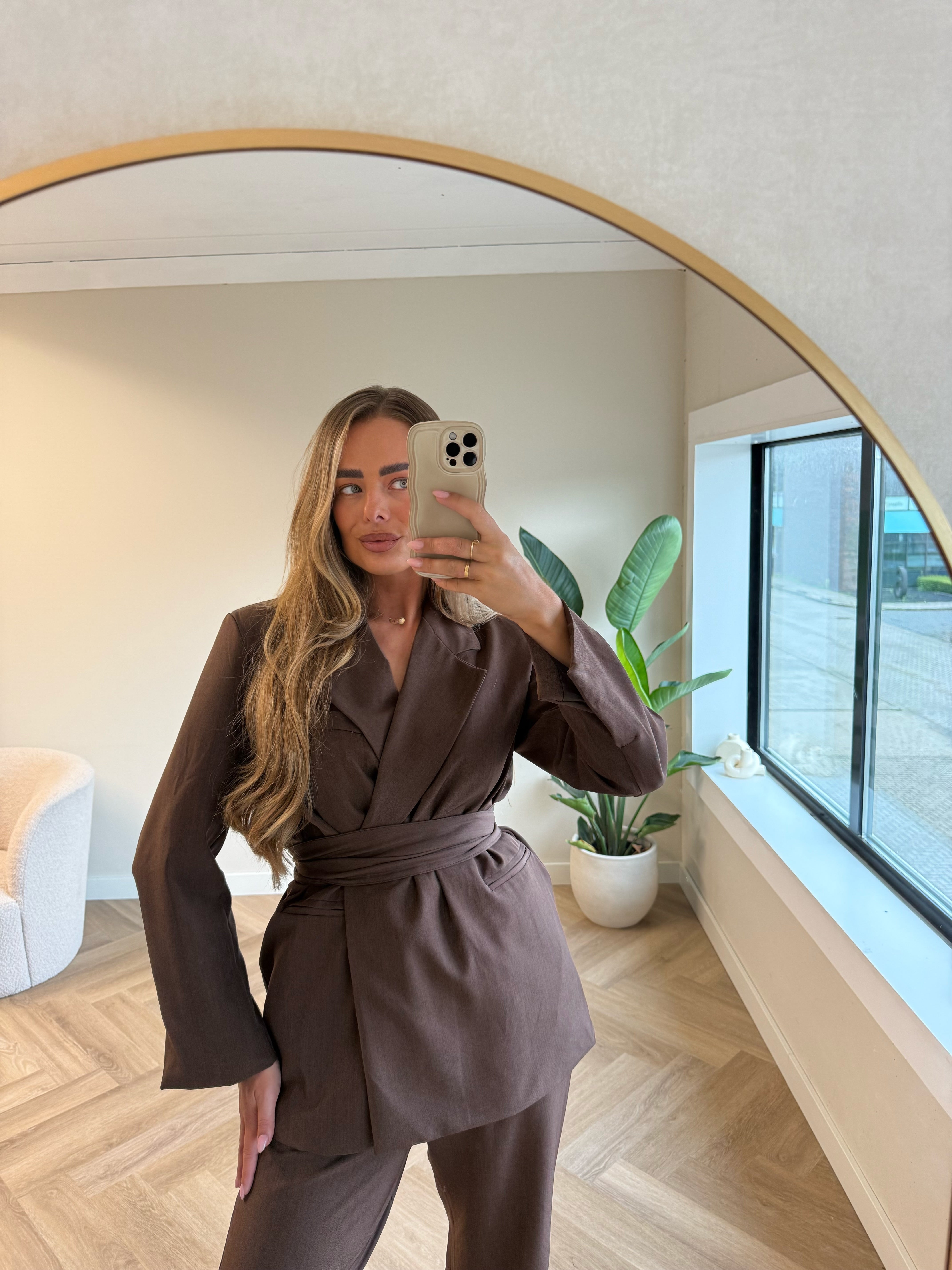 Two Piece Set Blazer Bruin | Noé