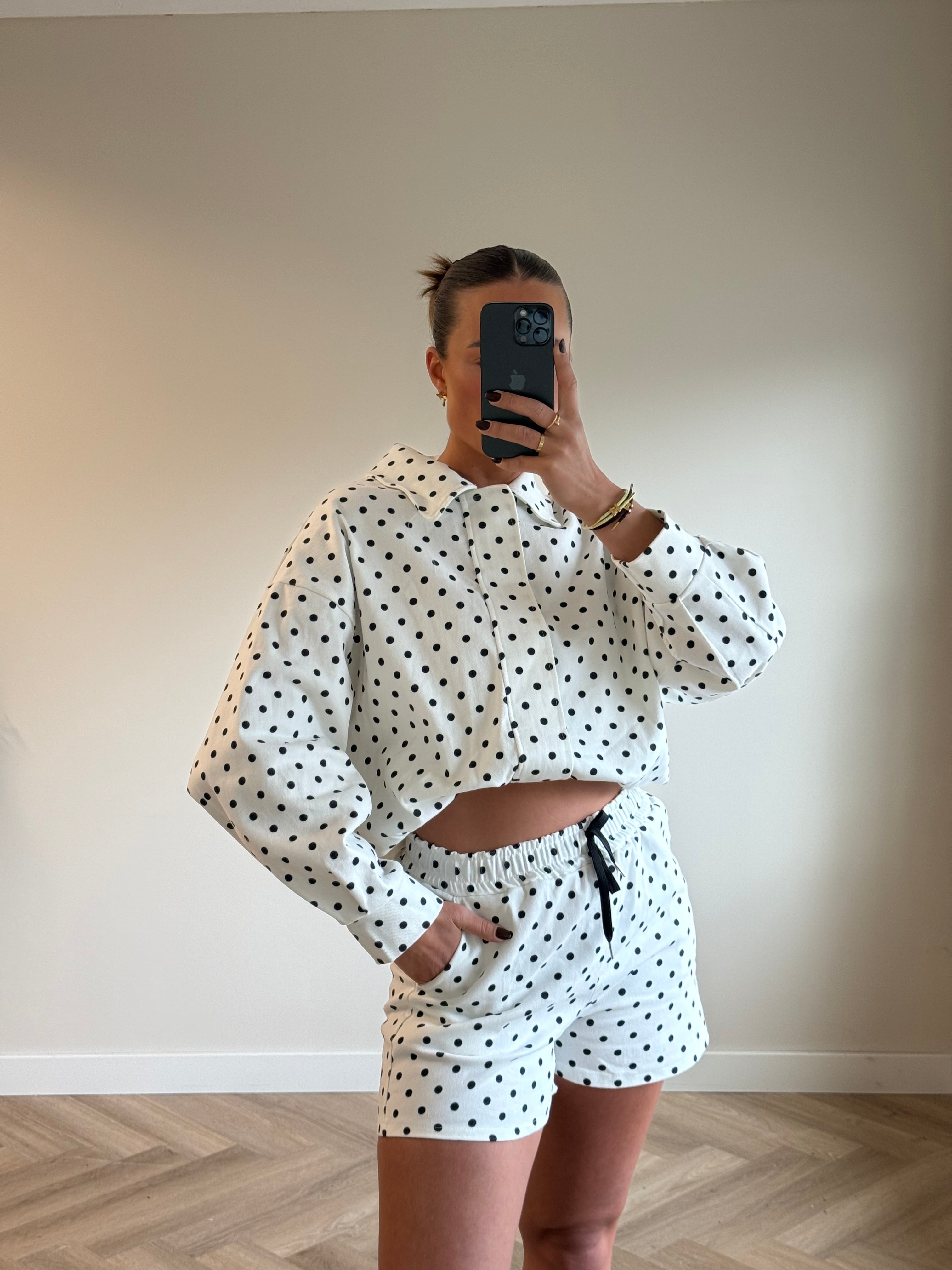Polkadot Set Wit Zwart | Peggy