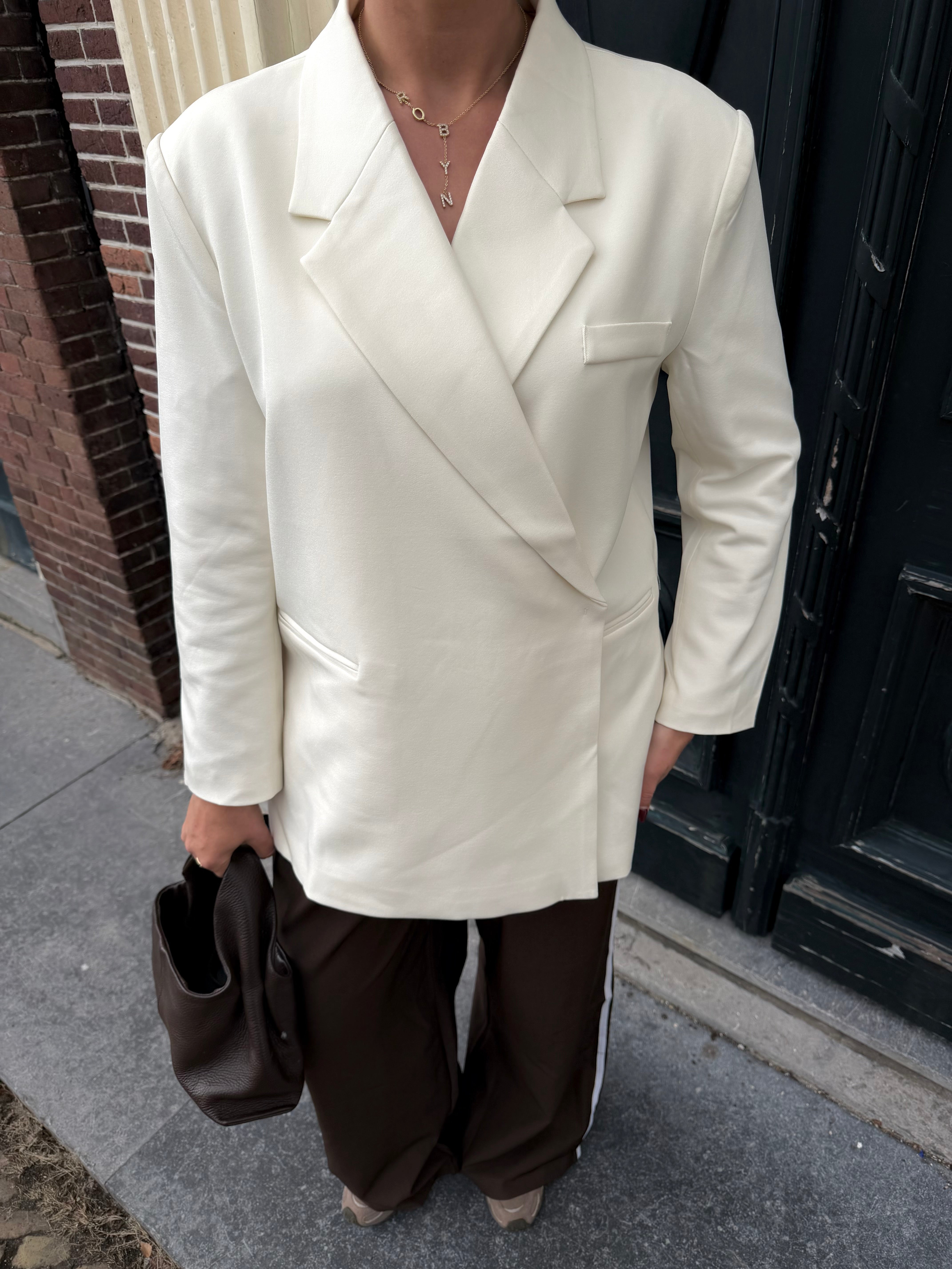 Oversized Blazer Crème | Jisca