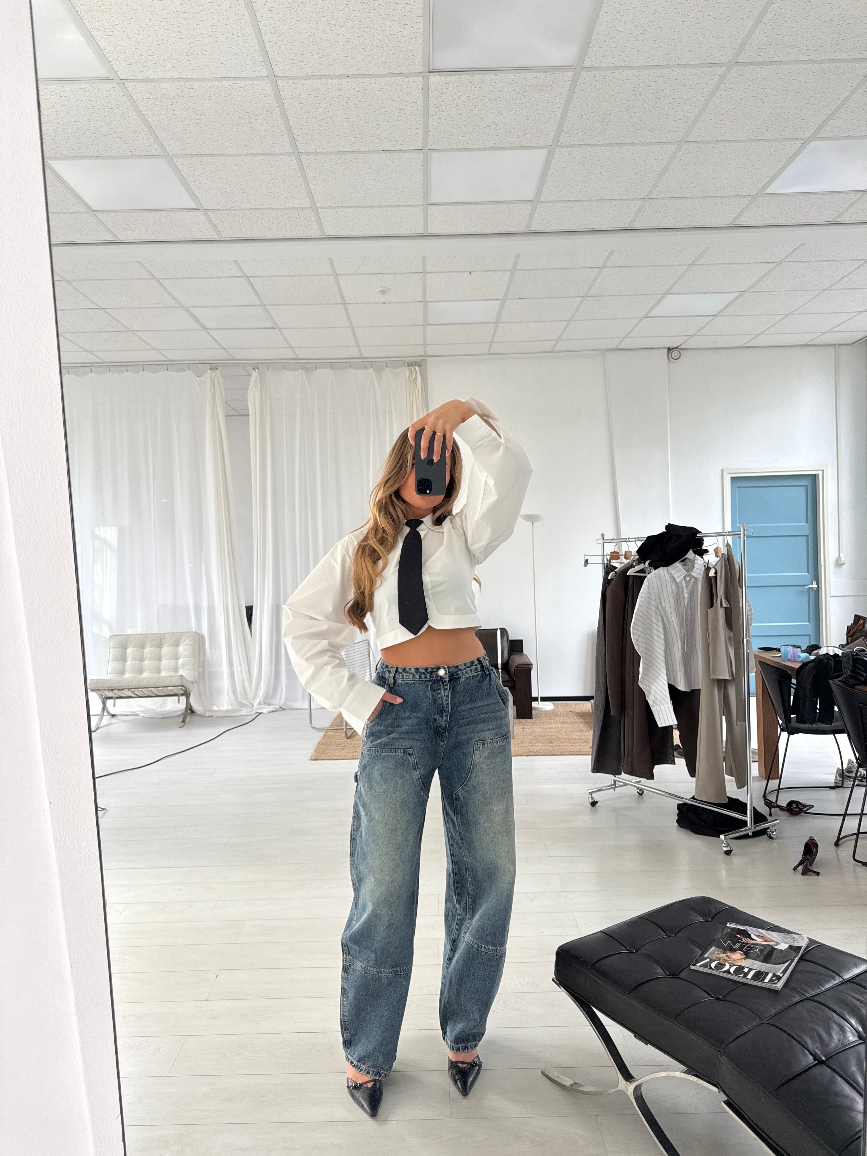 Relaxed Fit Jeans Washed Blue | Stormi