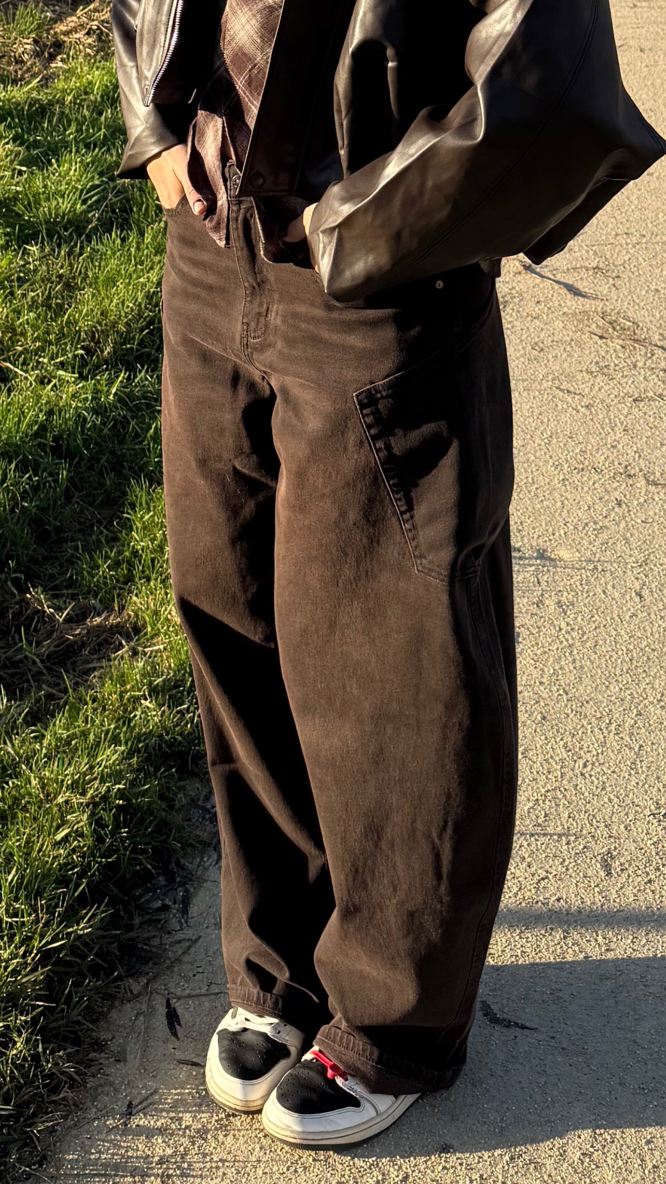 Balloon Jeans Stretch Bruin | Mae