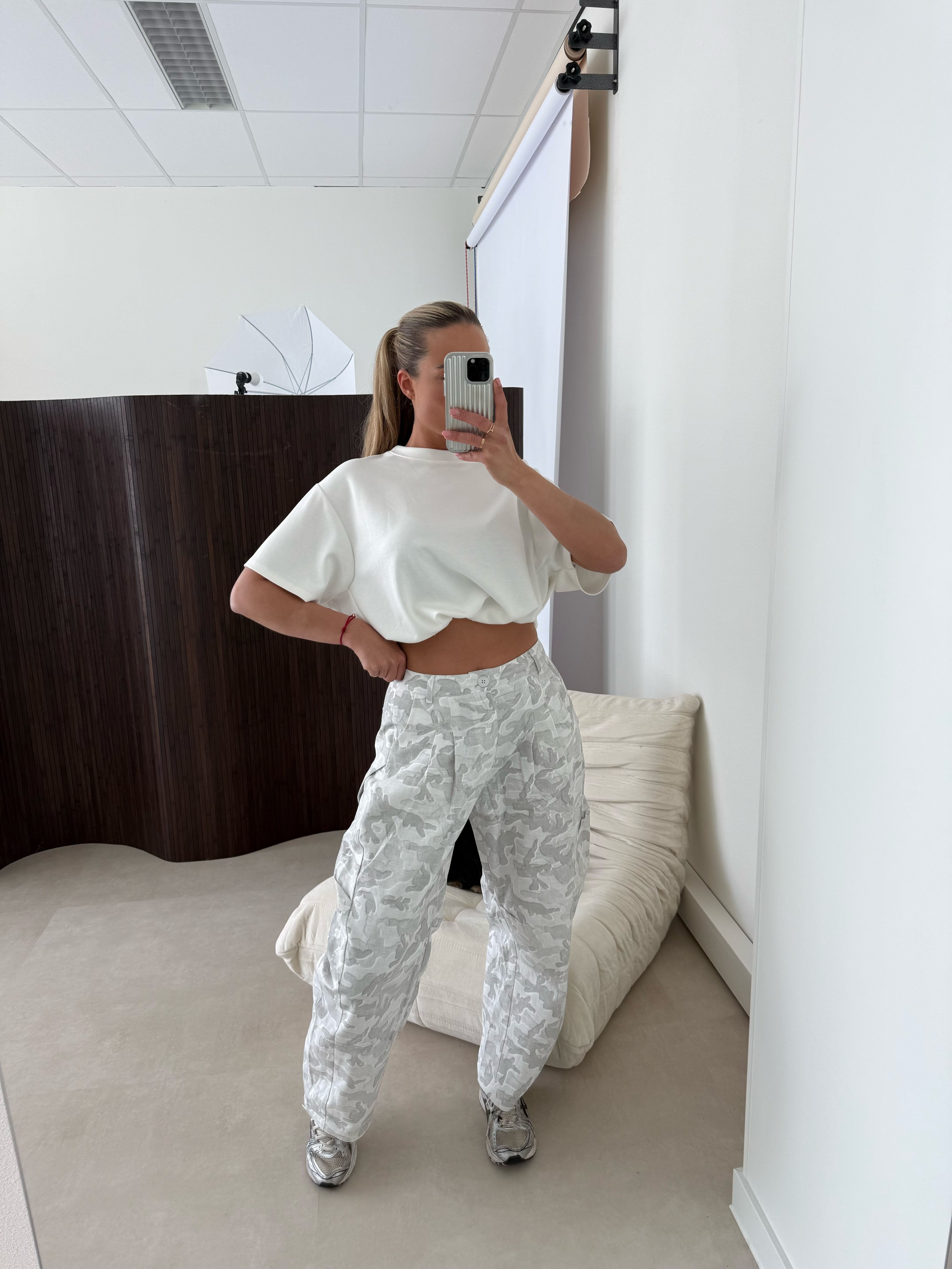 Camouflage Balloon Pants Grijs | Chelsey