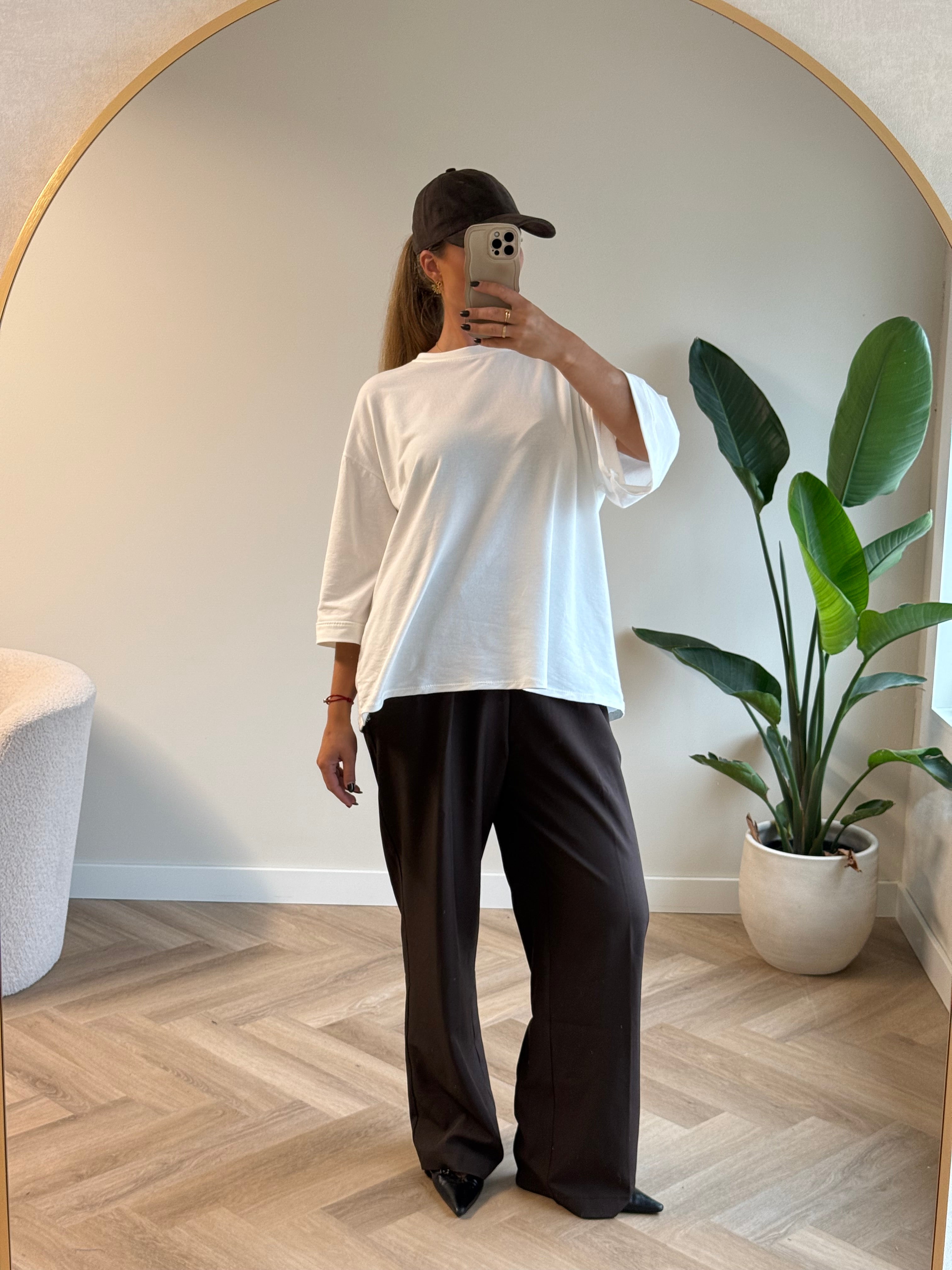 Oversized T-shirt Wit | Esmee