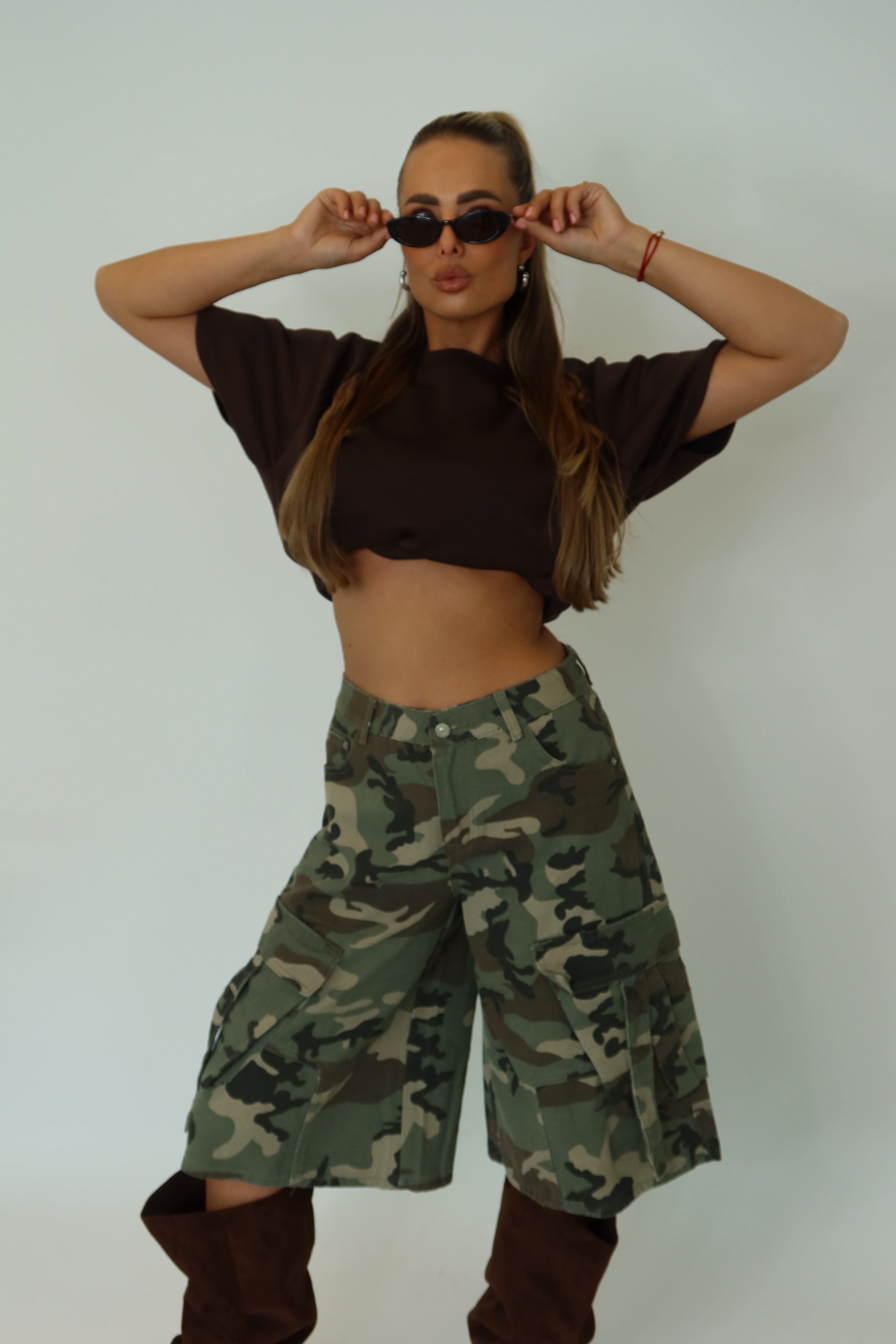 Cargo Camouflage Jort | Jane