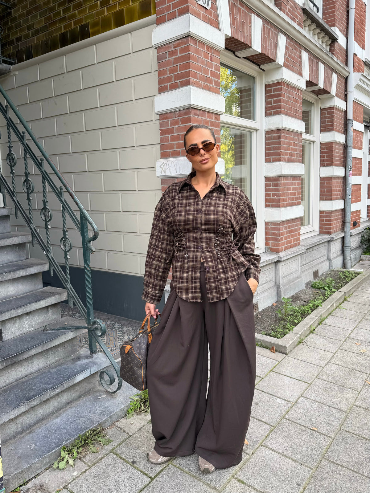 Pantalon met Plooien Bruin | Penny