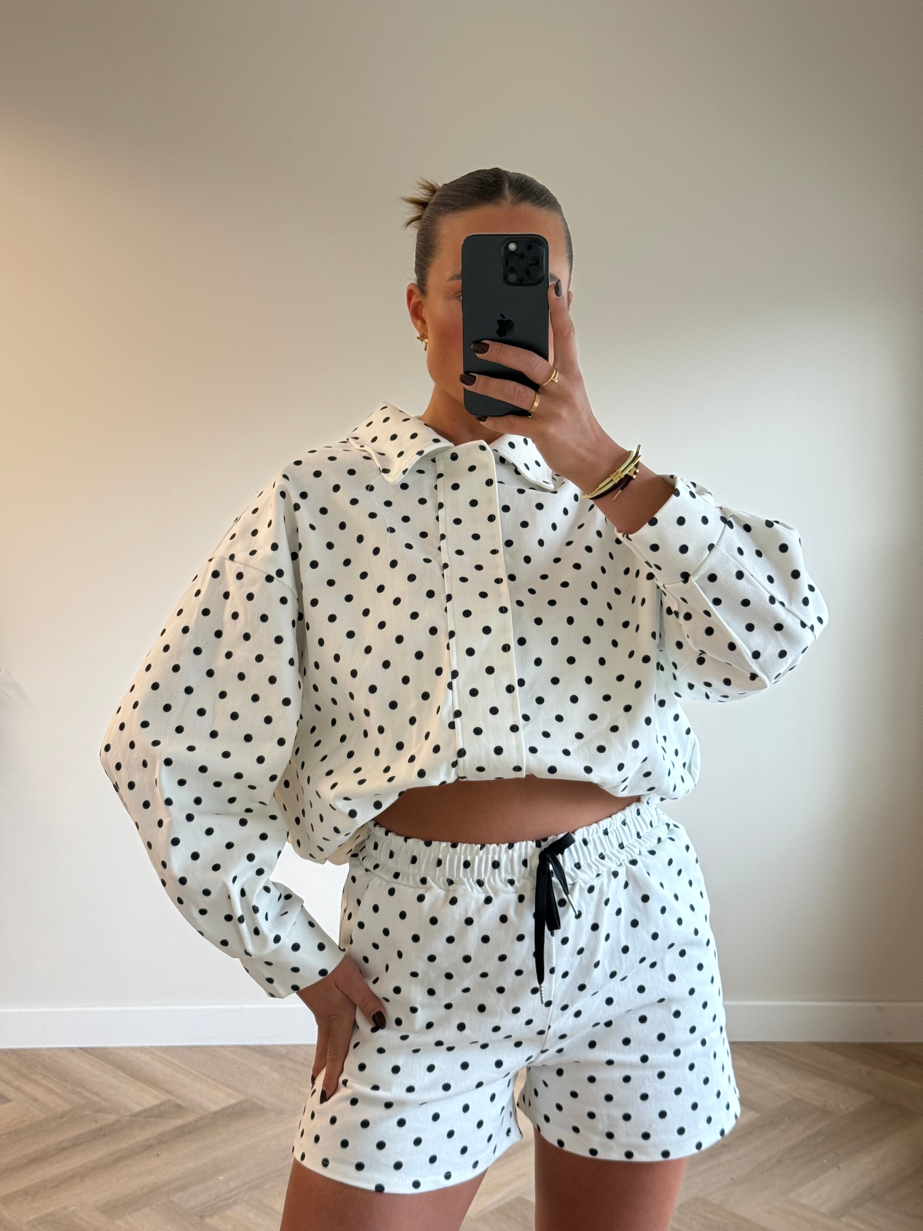 Polkadot Set Wit Zwart | Peggy