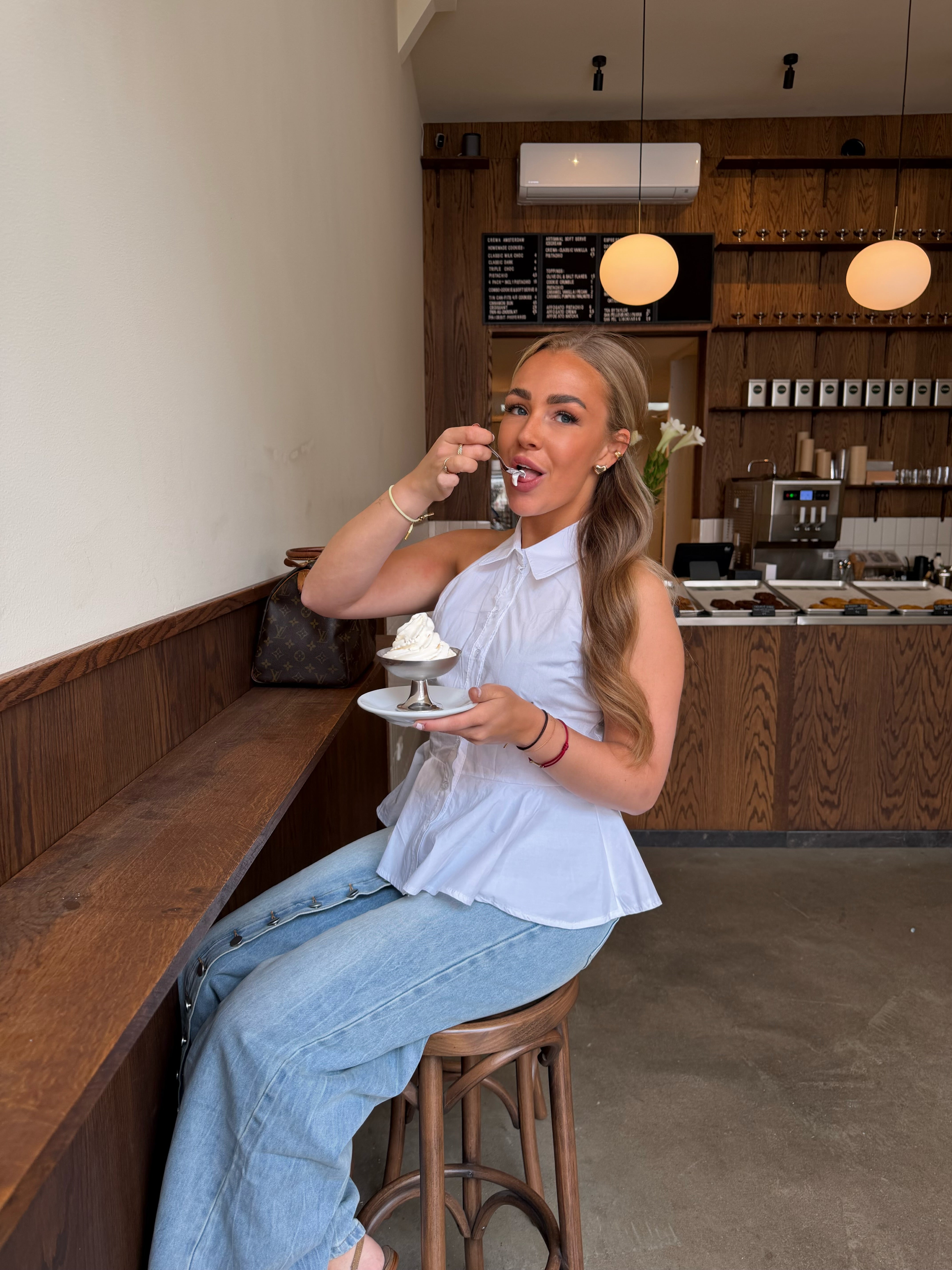 Mouwloze Blouse Wit | Manon
