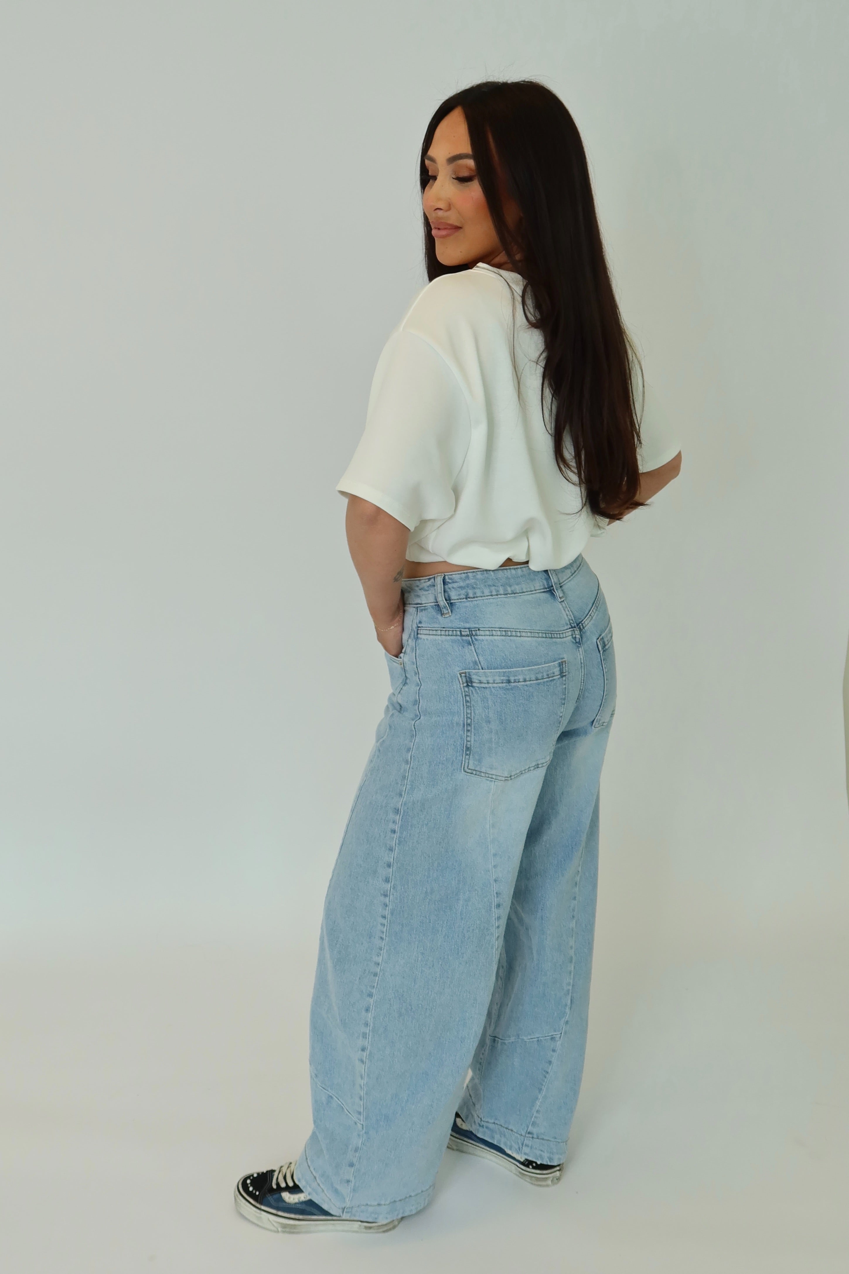 Balloon Jeans Licht Blauw