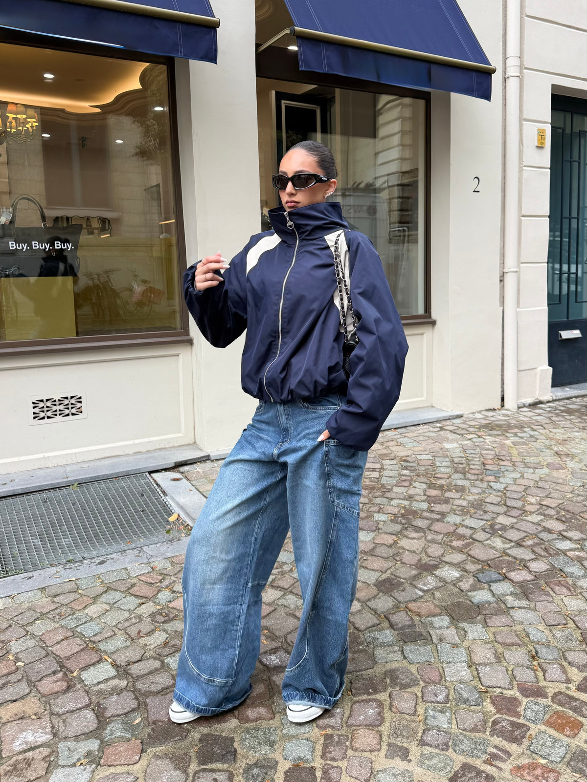 Pocket Jeans Donker Blauw