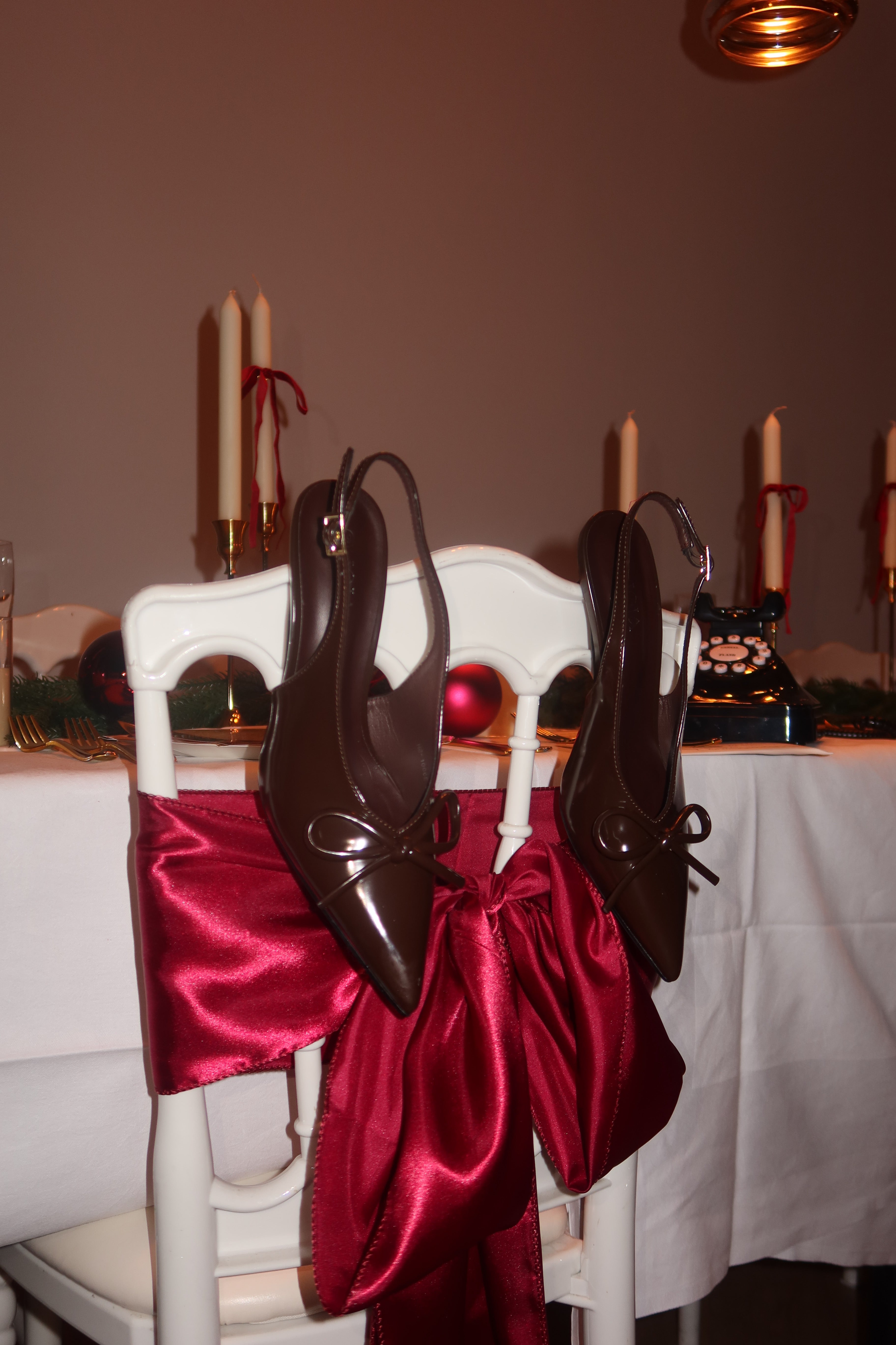 Hakken Met Strikje Bruin | Chelsey