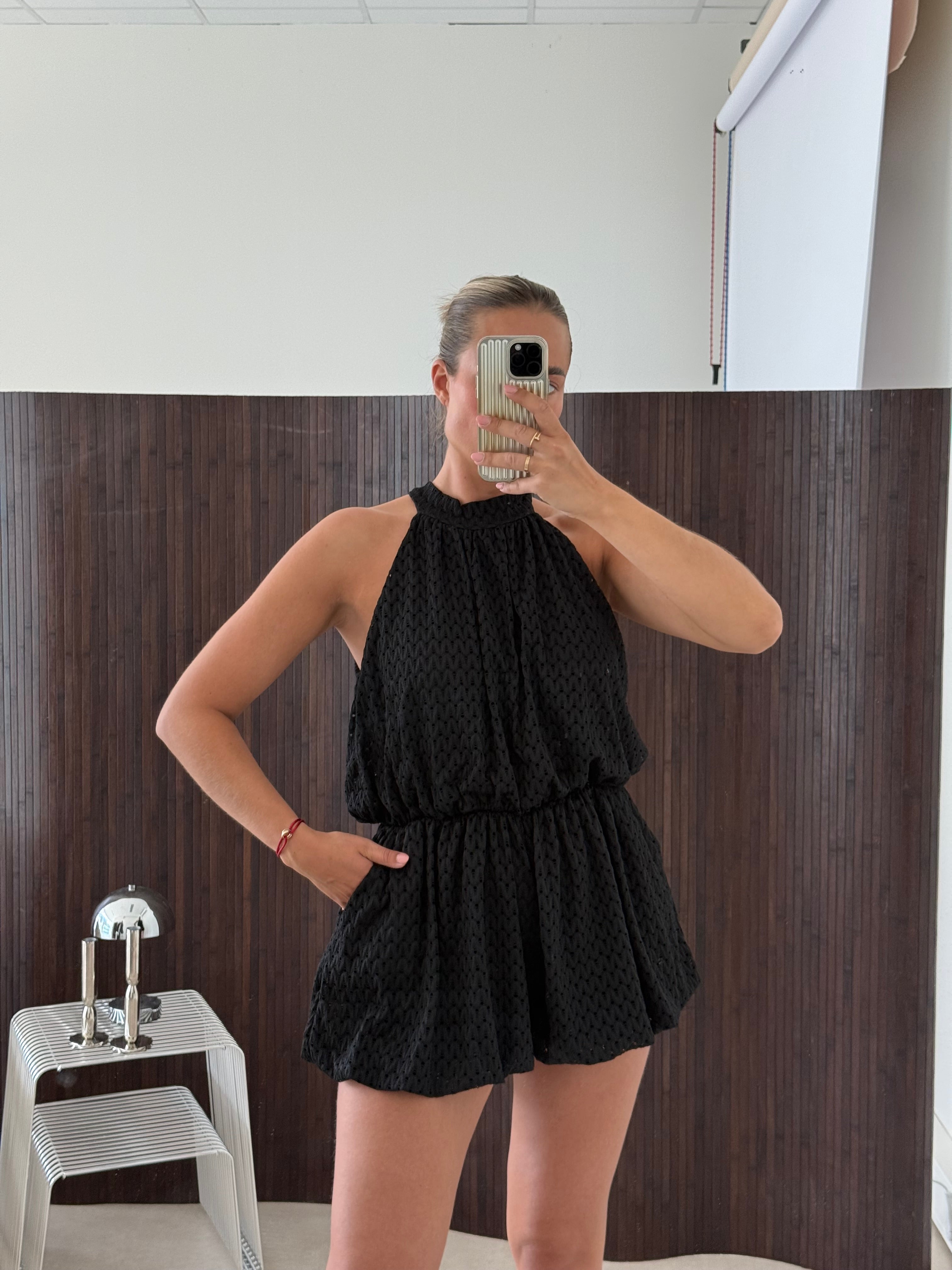 Beach Playsuit Zwart