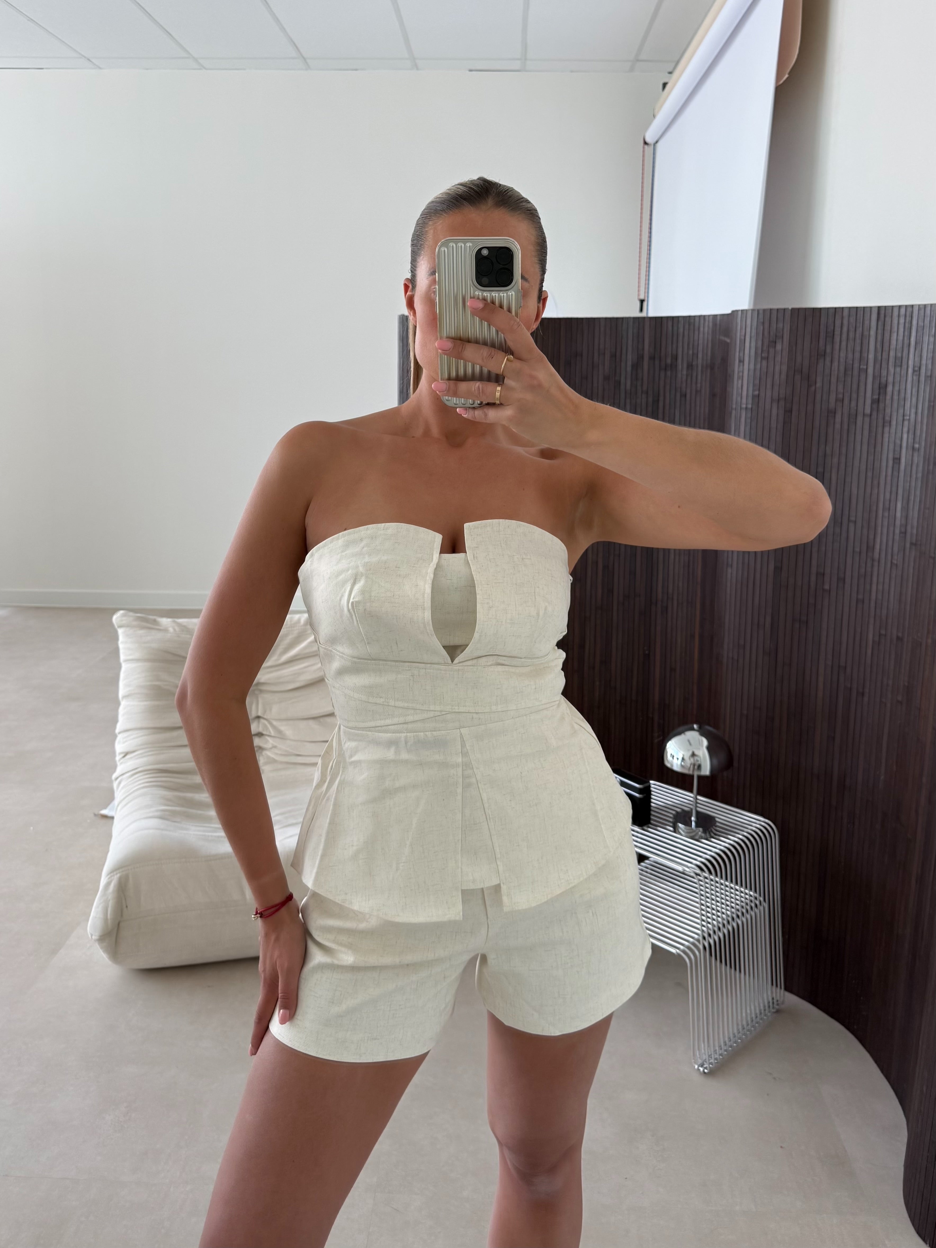 Linnen Look Summer Set Crème | Lina