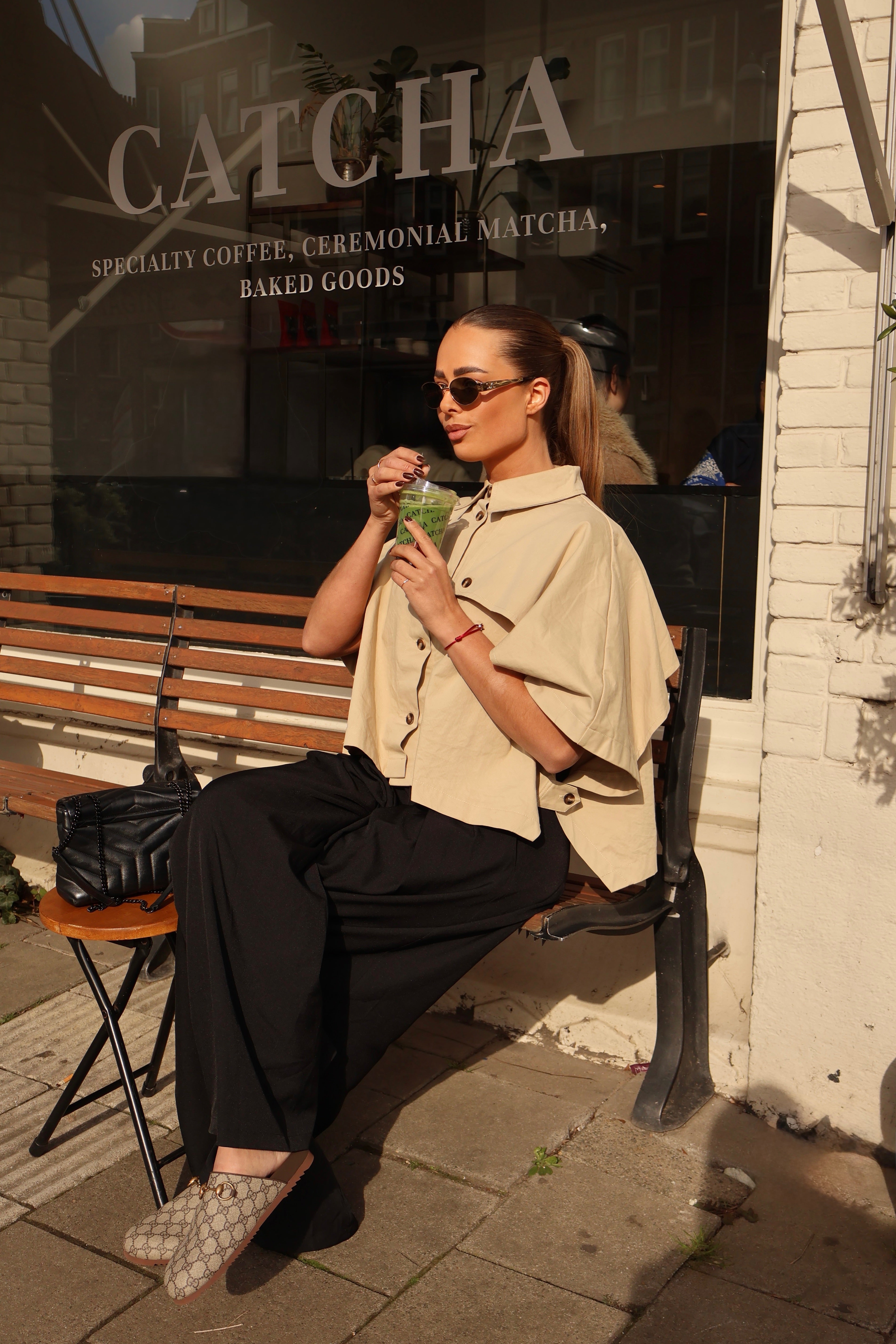 Trench Blouse Beige
