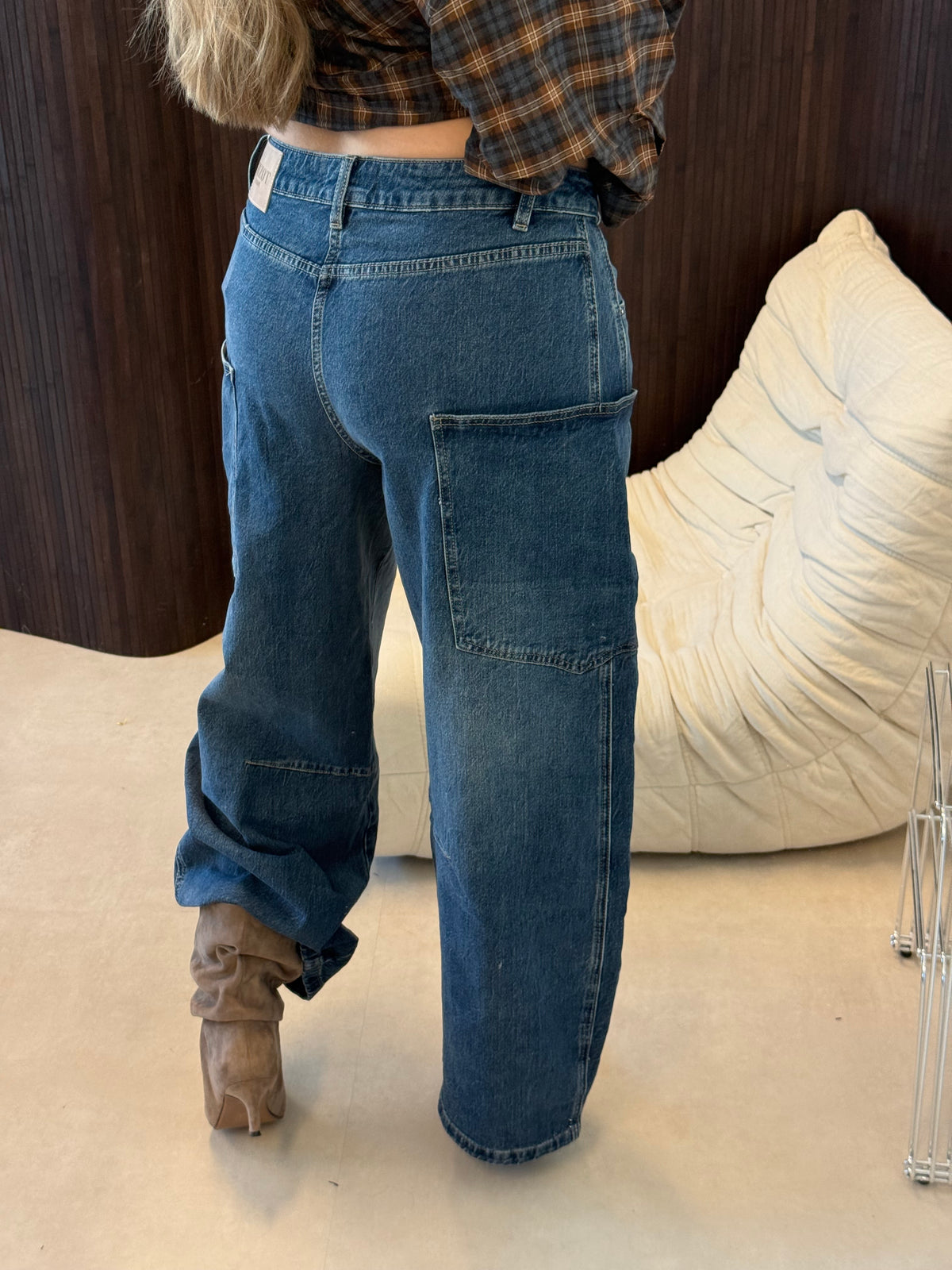 Pocket Jeans Donker Blauw