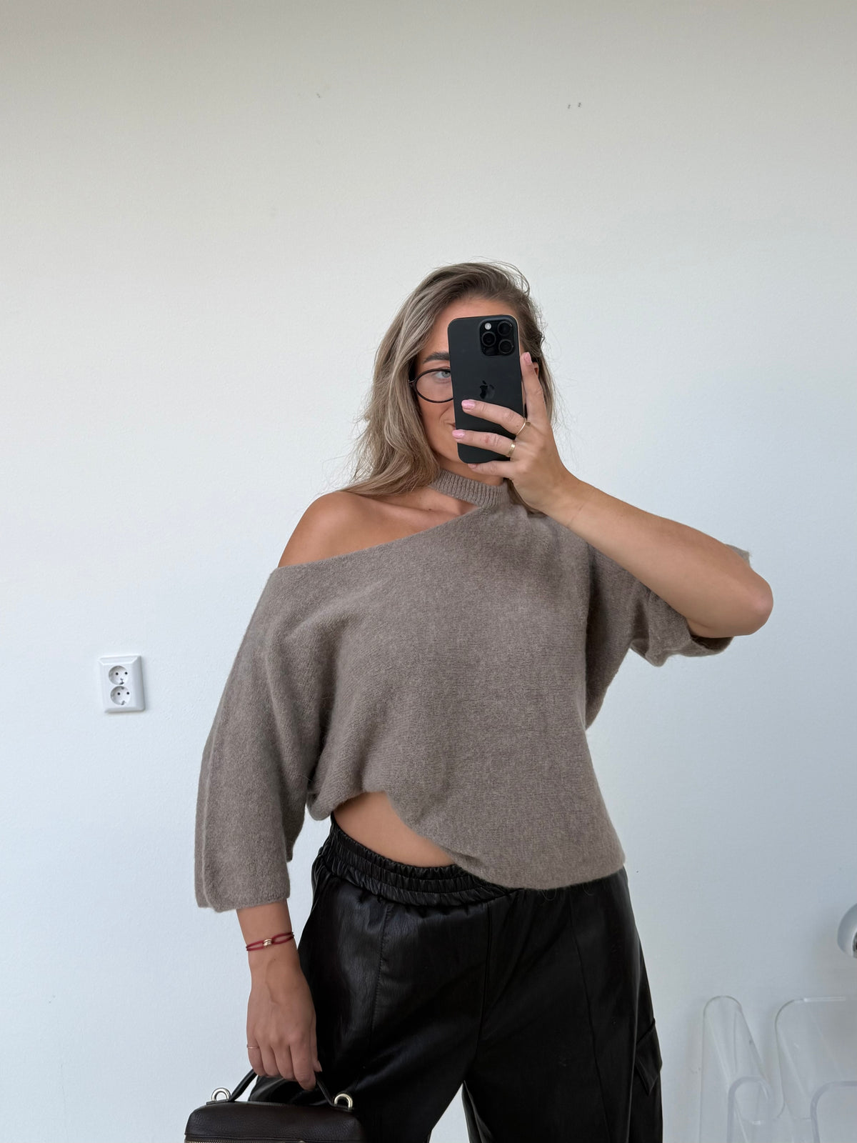 Knit Trui Cut Out | Beige
