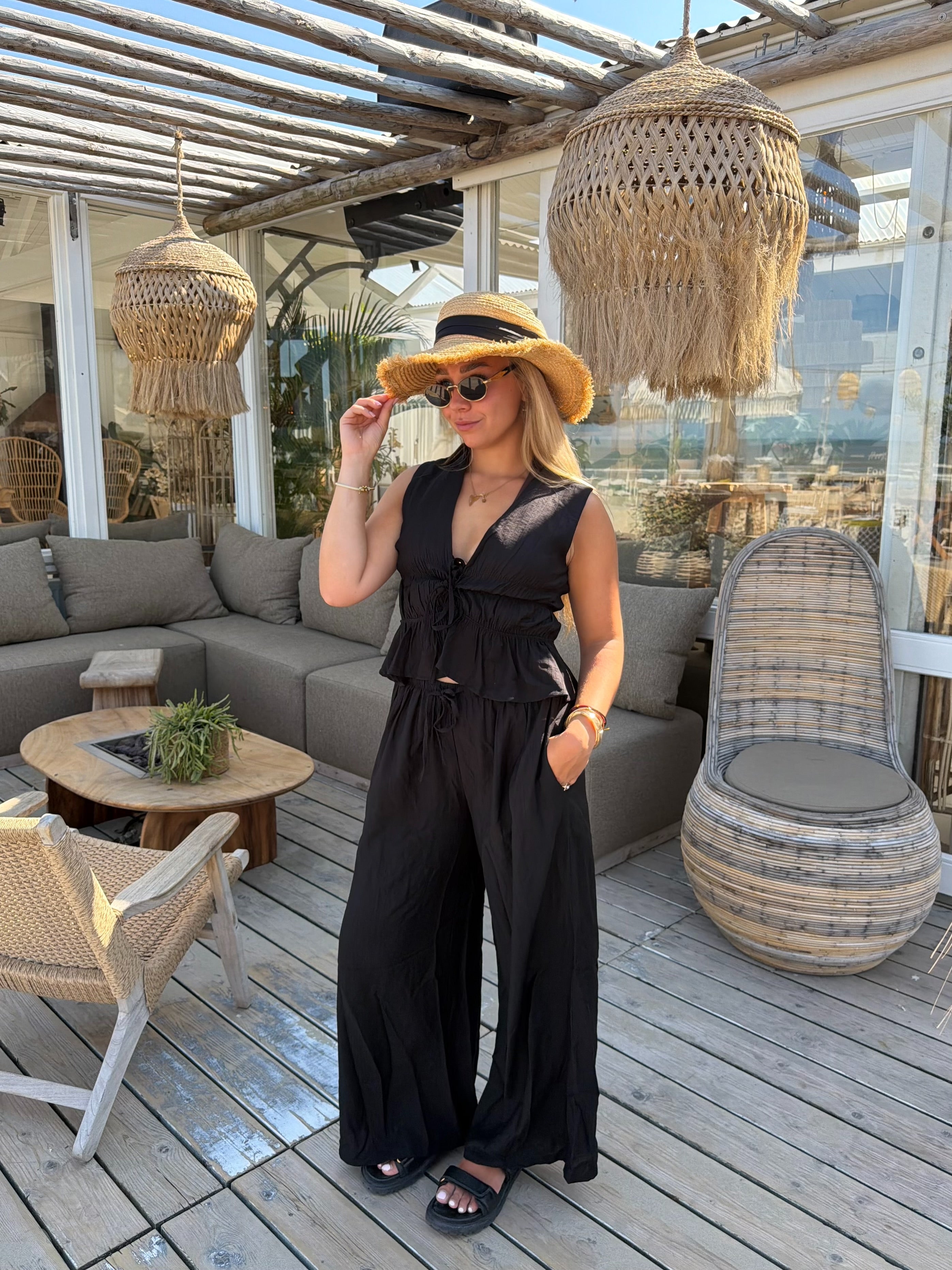 Luxe Two Piece Set Zwart | Liv
