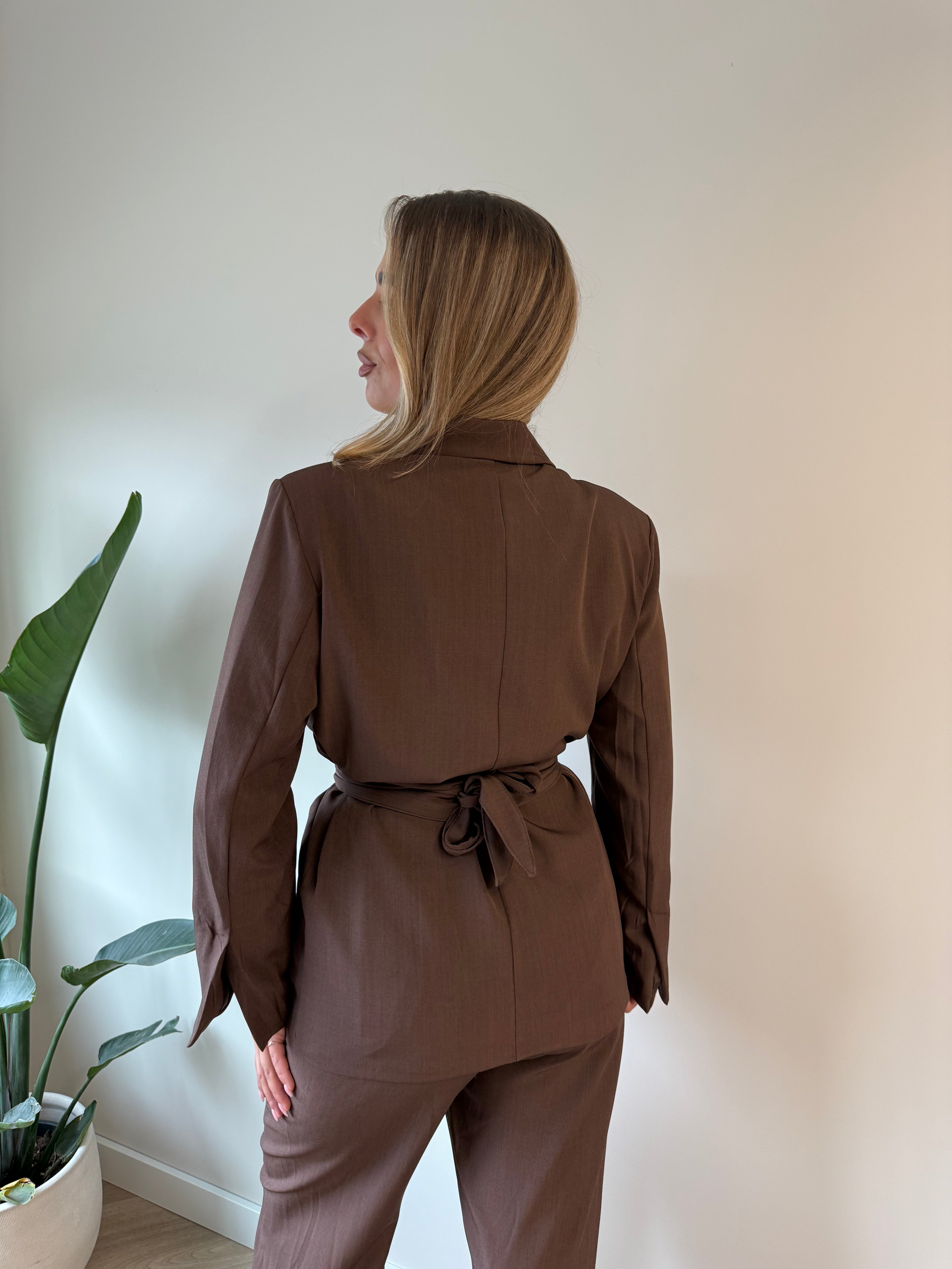 Two Piece Set Blazer Bruin | Noé
