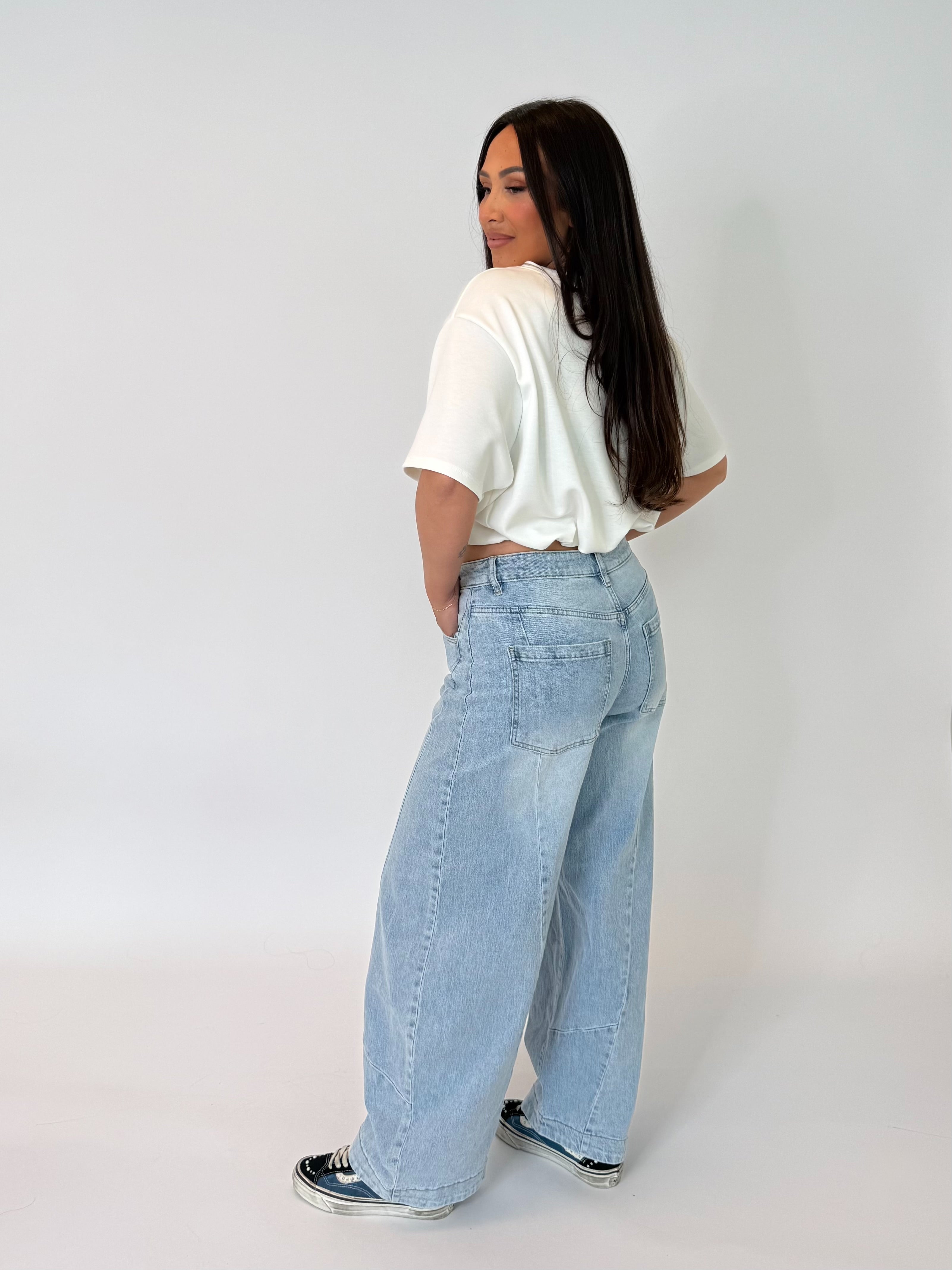 Balloon Jeans Licht Blauw