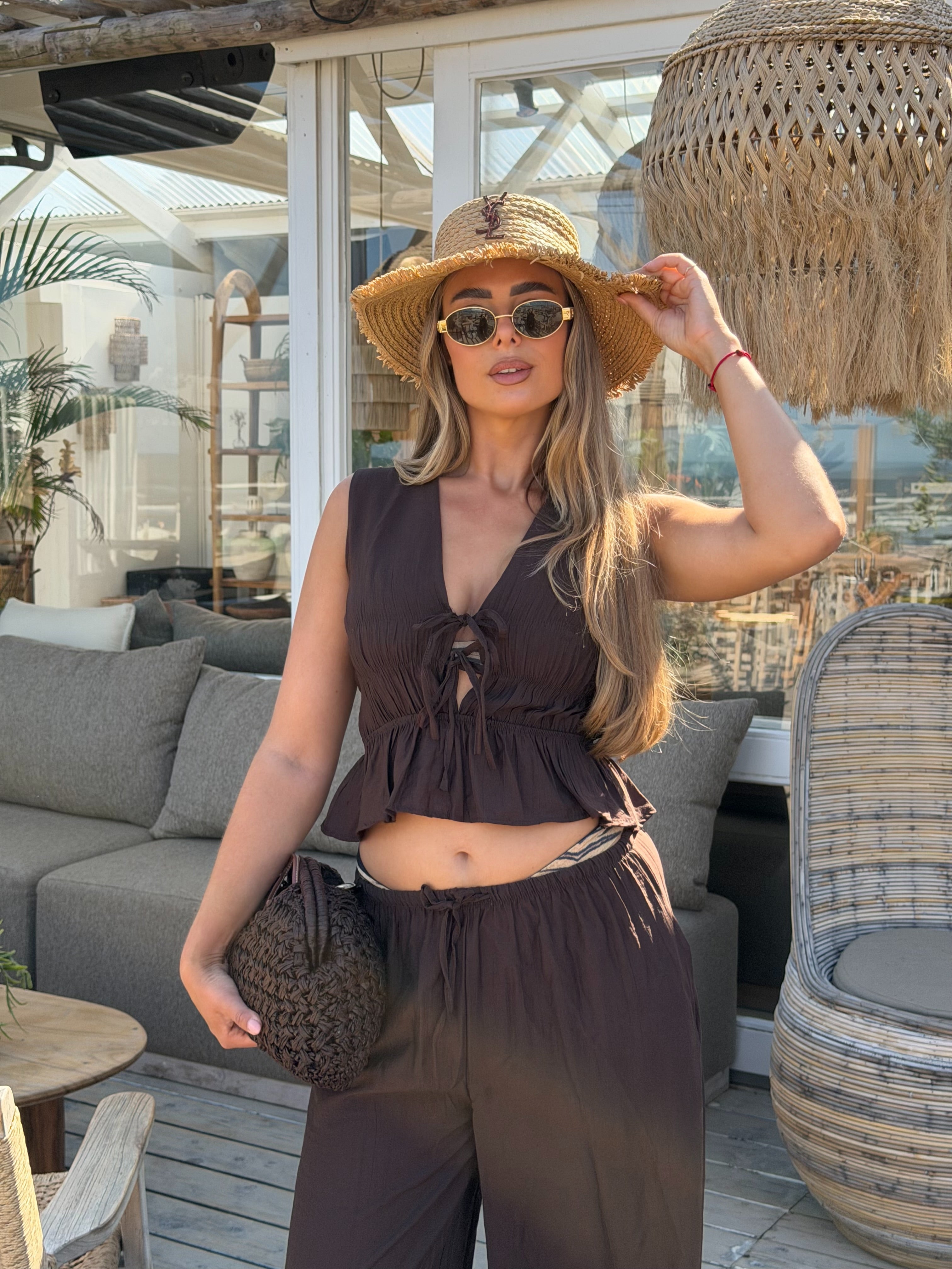 Luxe Two Piece Set Bruin | Liv