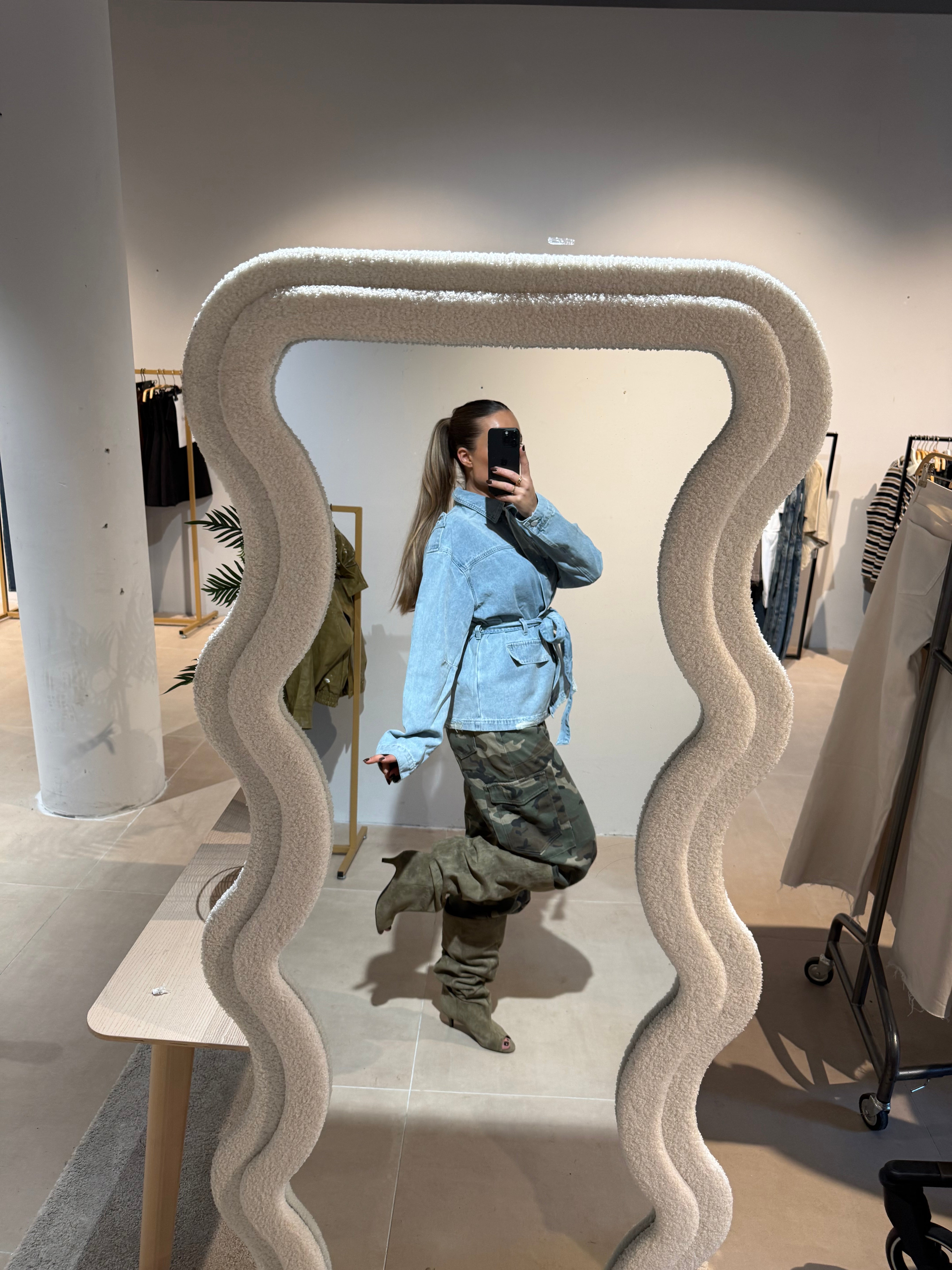 Spijker Jas met Ceintuur | Selena