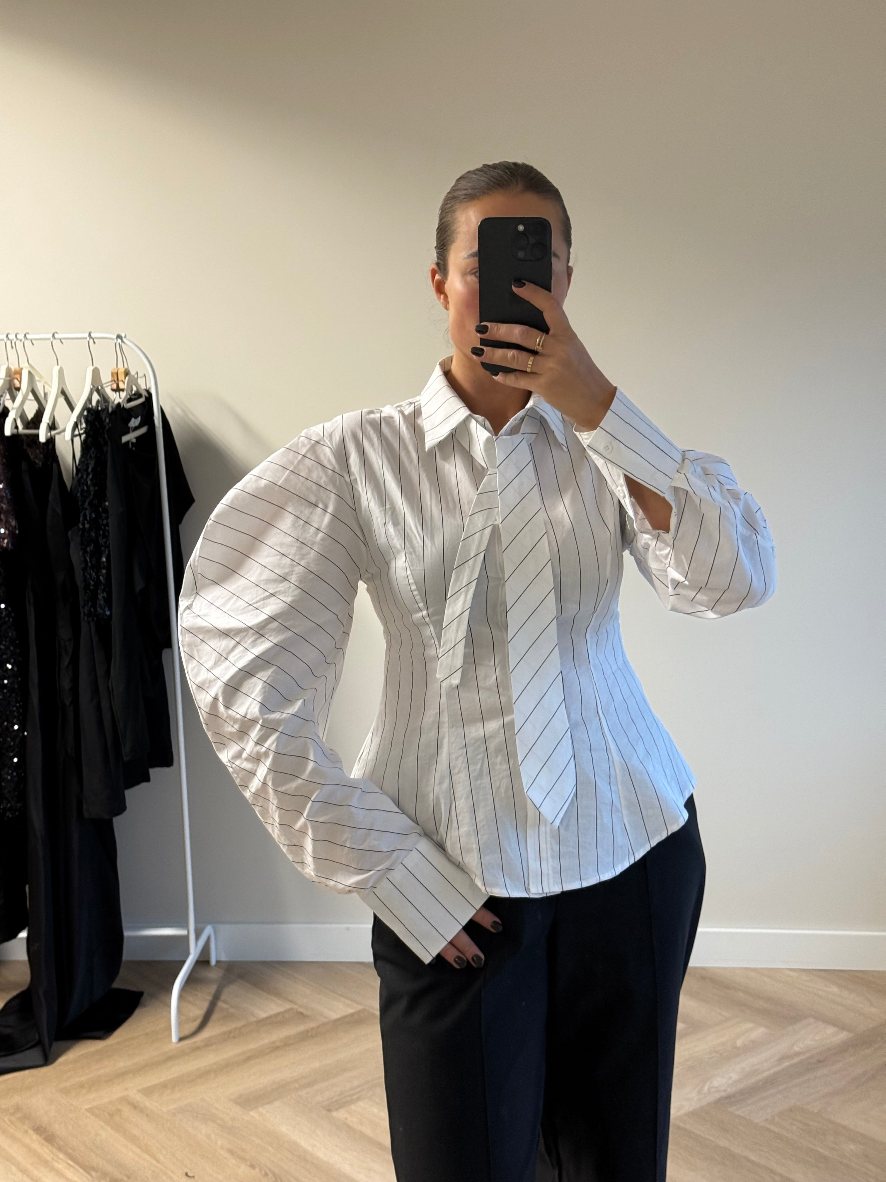 Blouse Ballonmouw Gestreept | Lotus