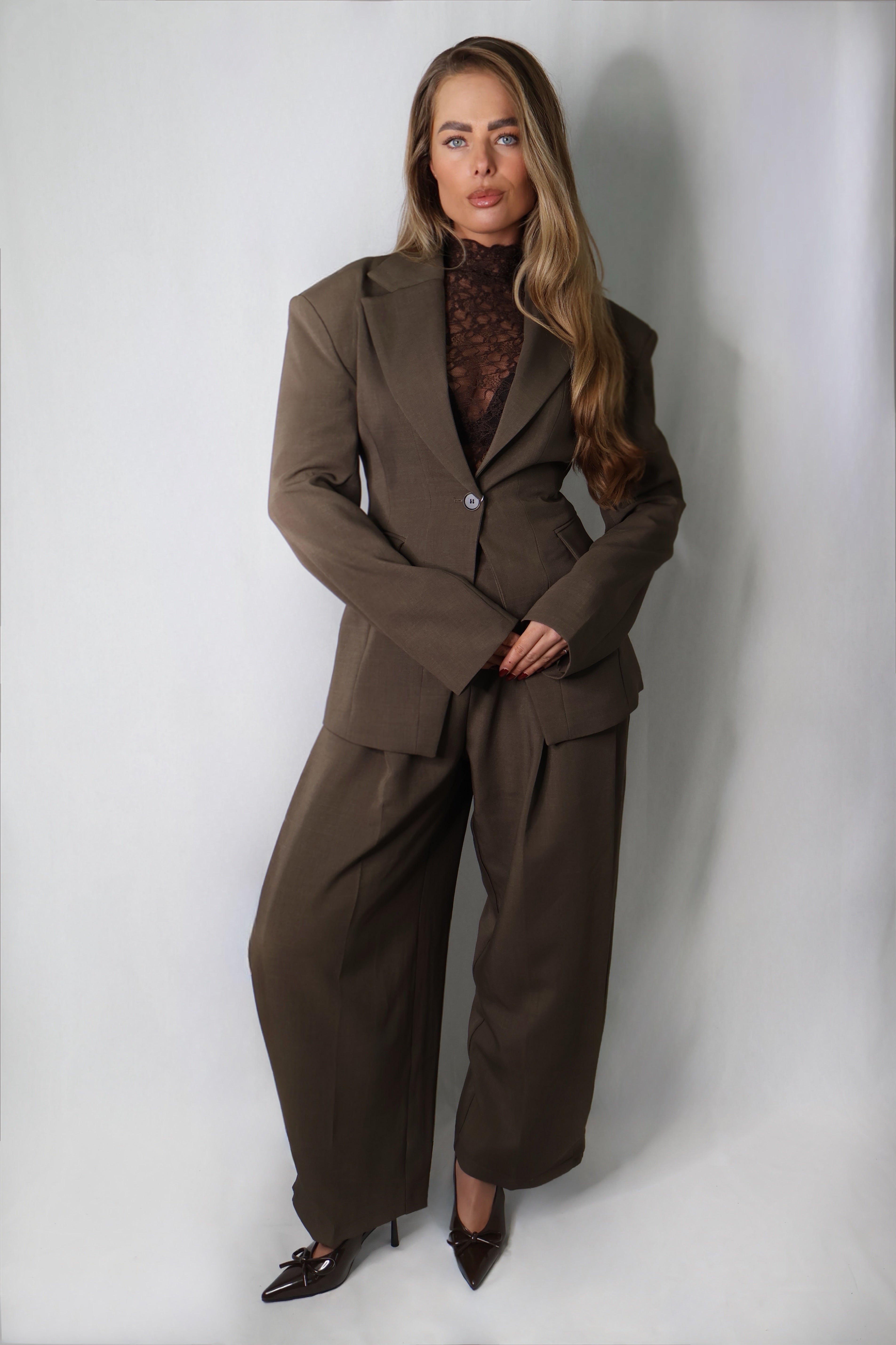 Getailleerde Blazer Army Groen | Indy