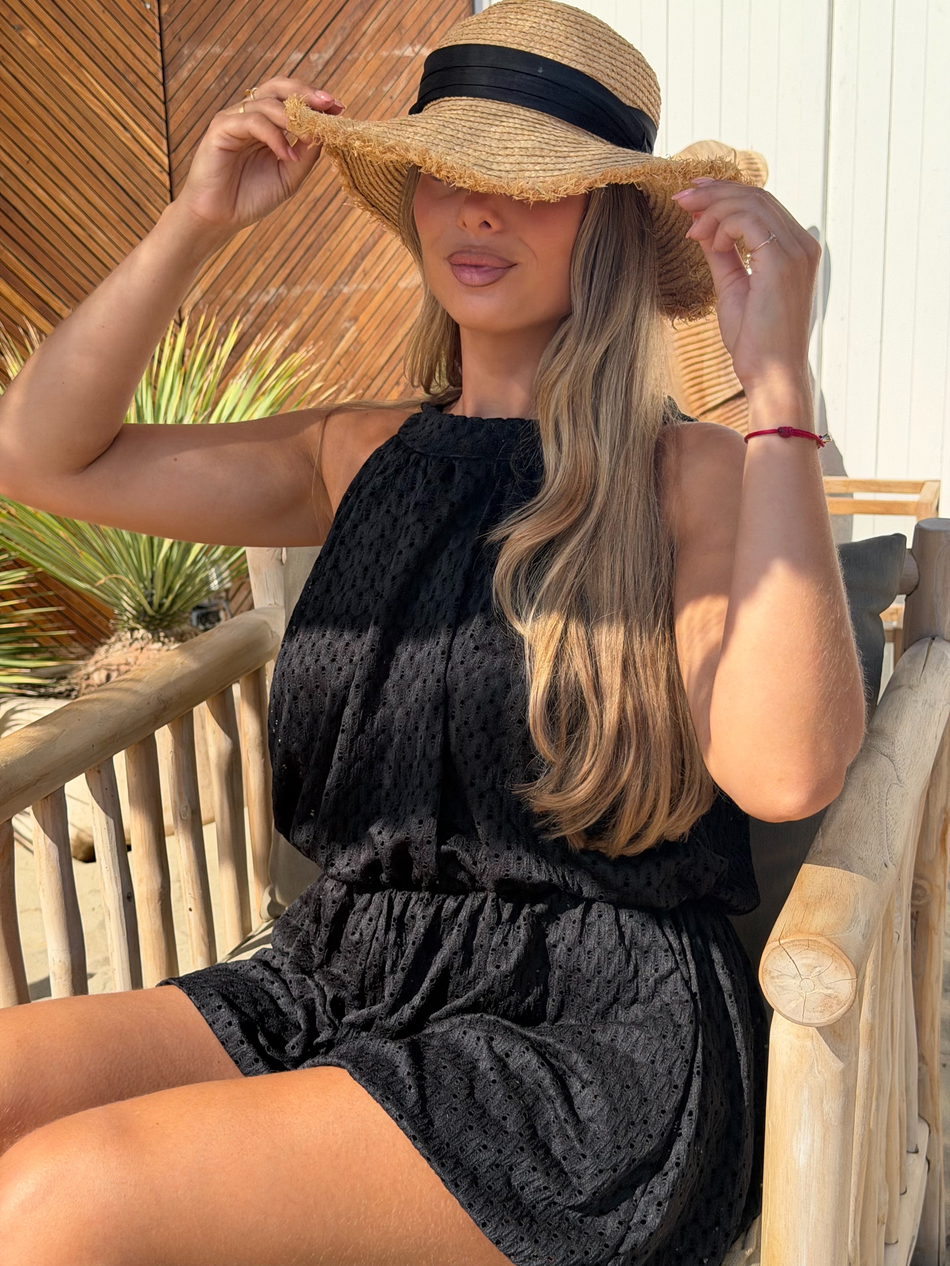 Beach Playsuit Zwart