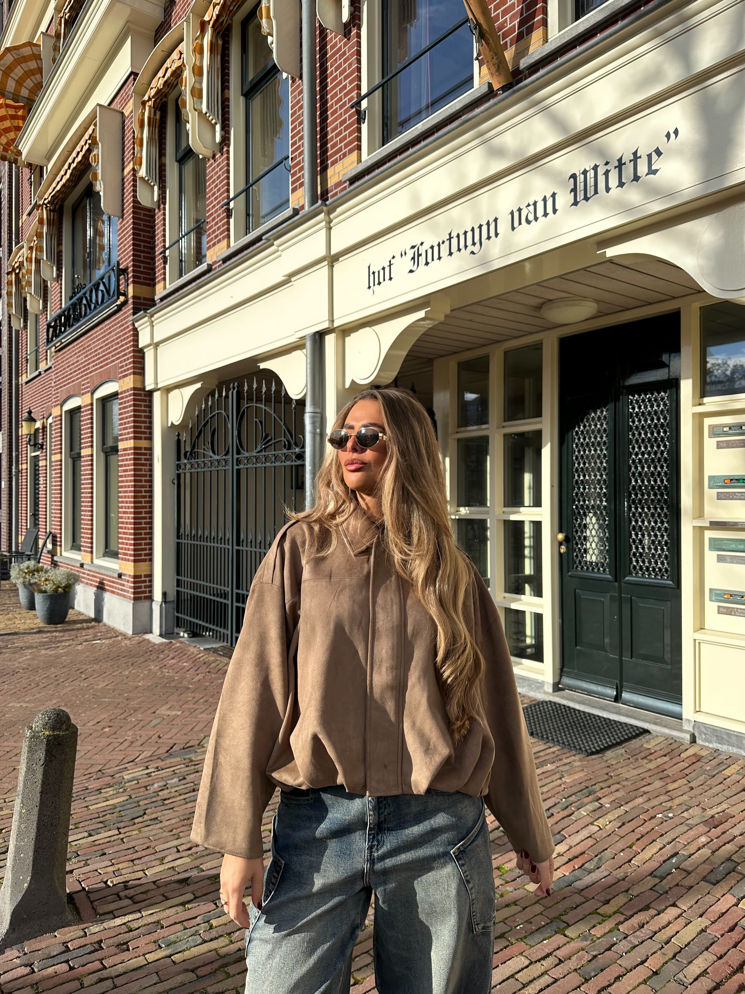 Suède Jacket Camel | Bobby