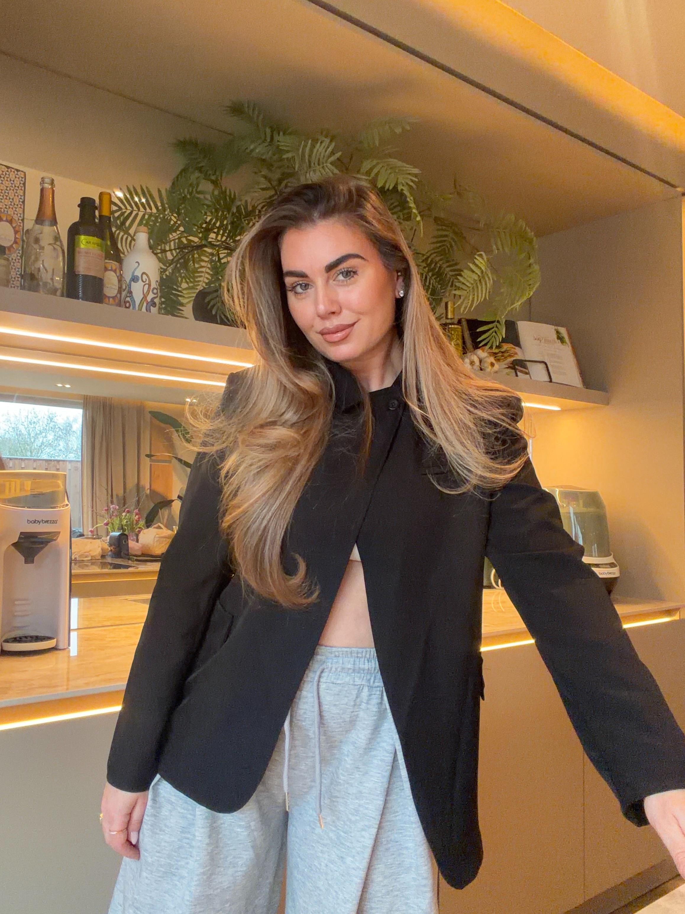 Zwarte Blazer Met Overslag Kraag | Mila