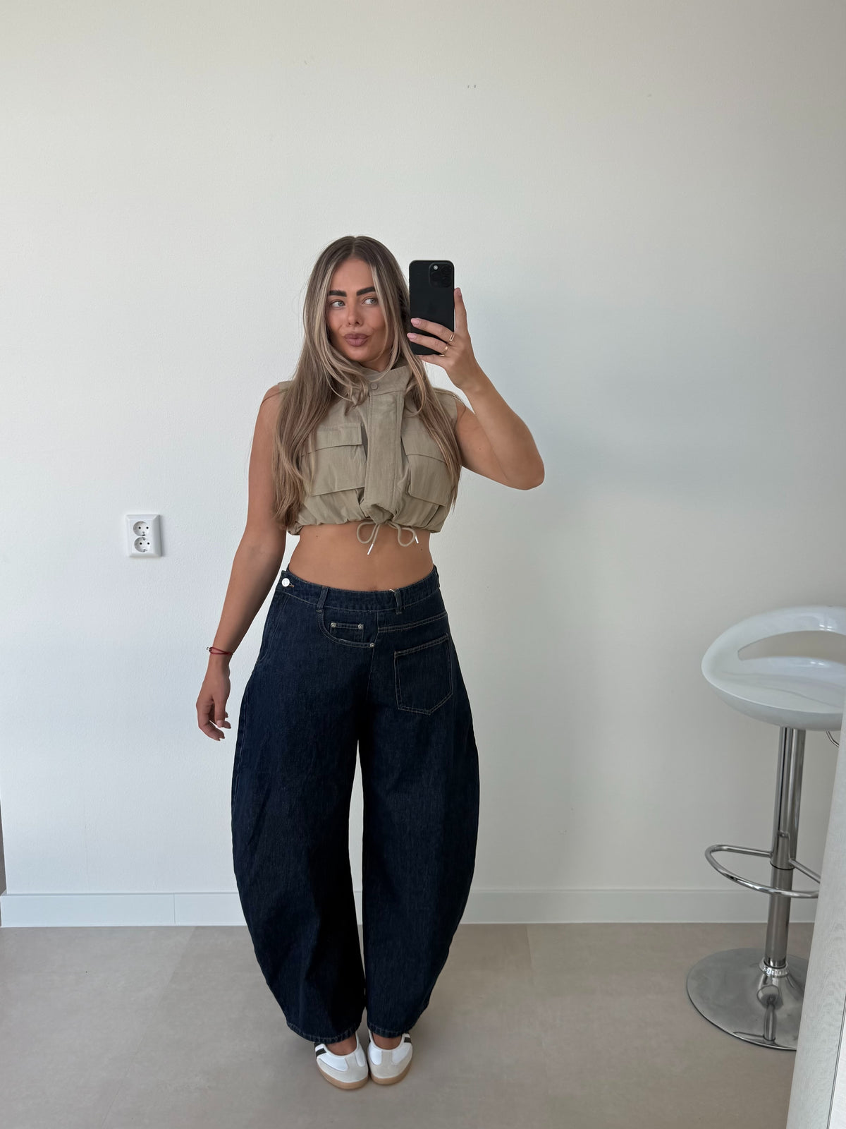 Pocket Balloon Jeans Blauw | Penny