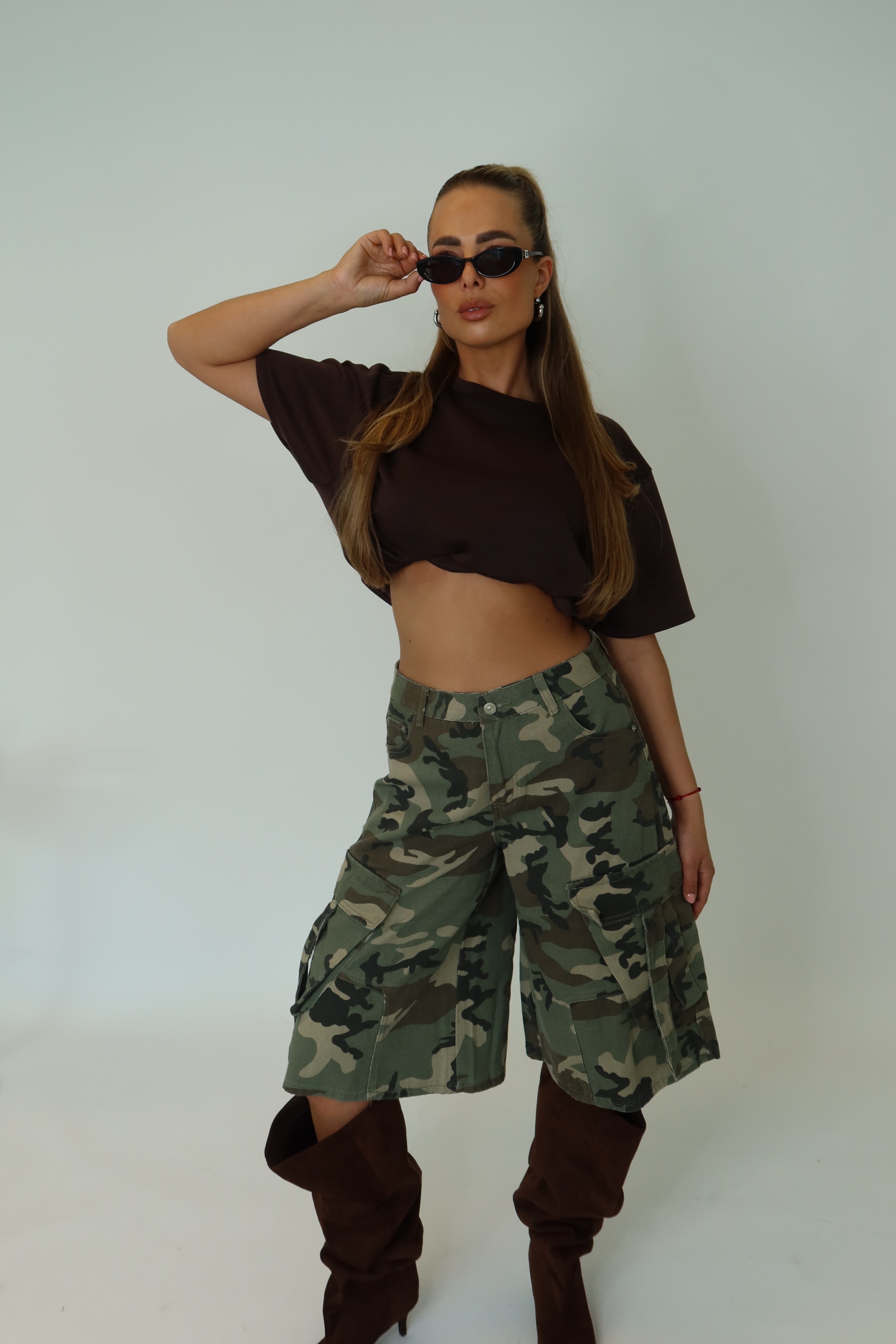 Cargo Camouflage Jort | Jane